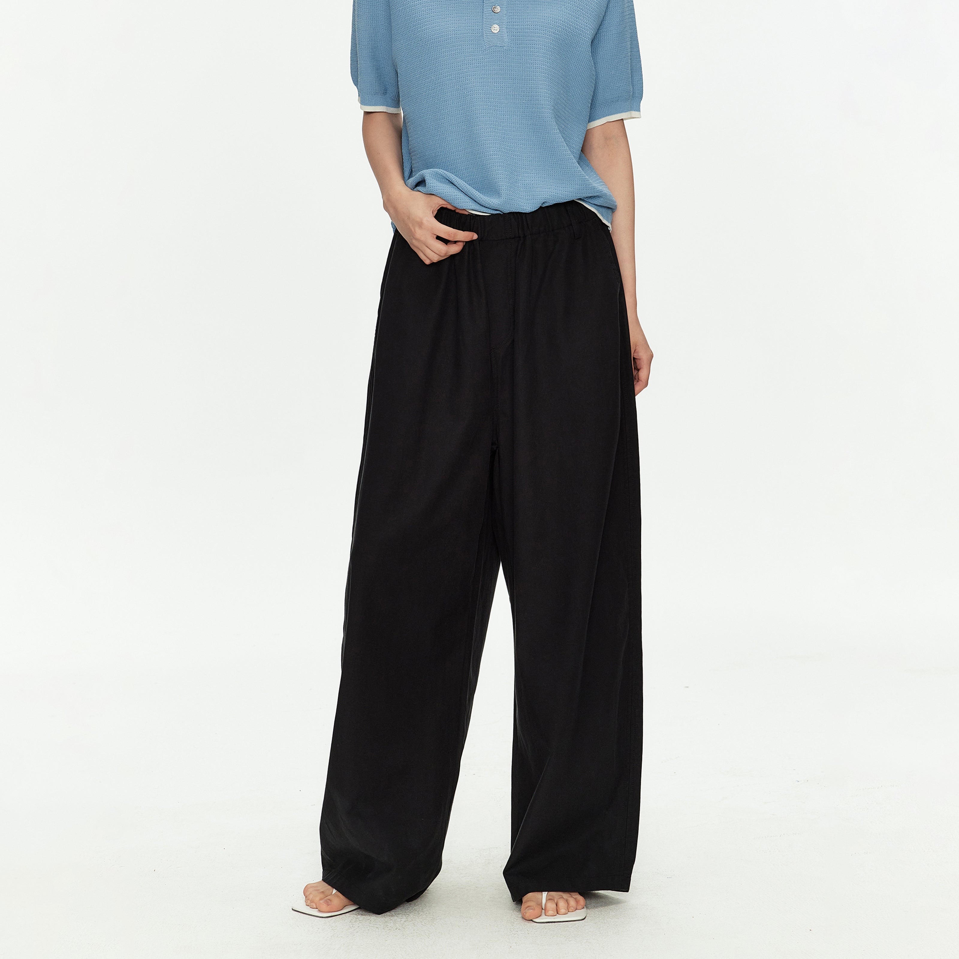 MADWITCH TENCEL DRAWSTRING PANTS #CK61037