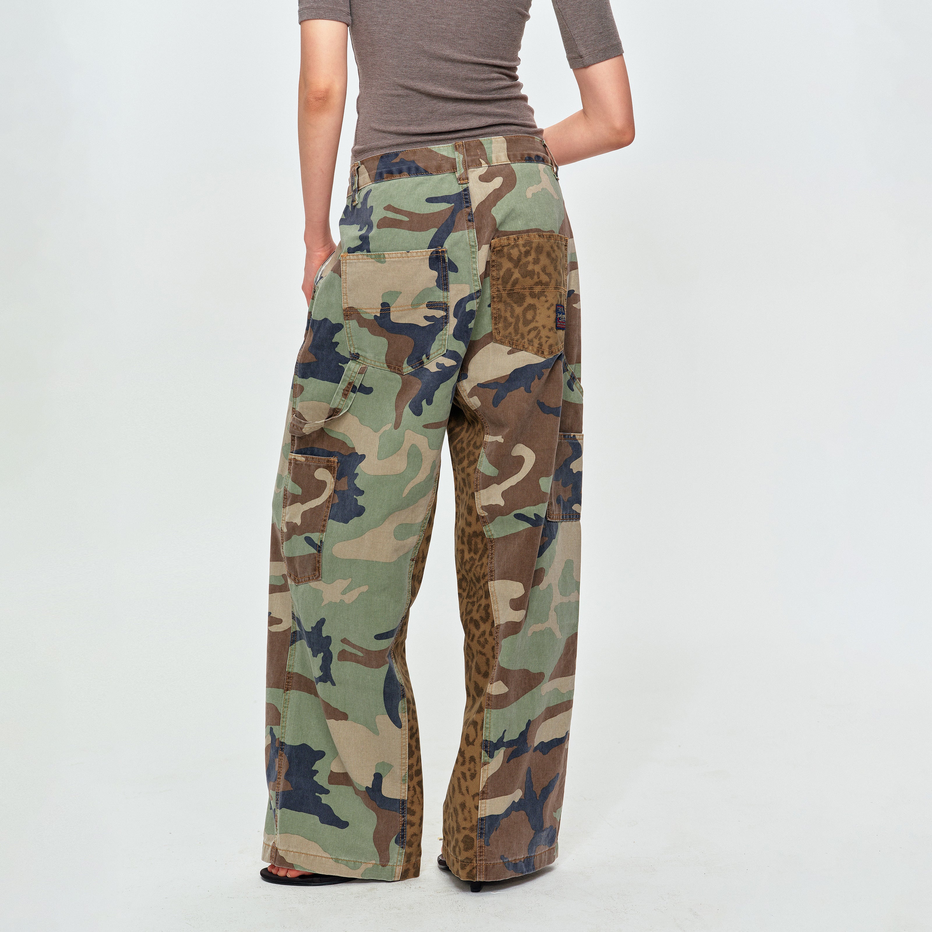 MADWITCH CAMO LEOPARD CARGO PANTS #CK3656