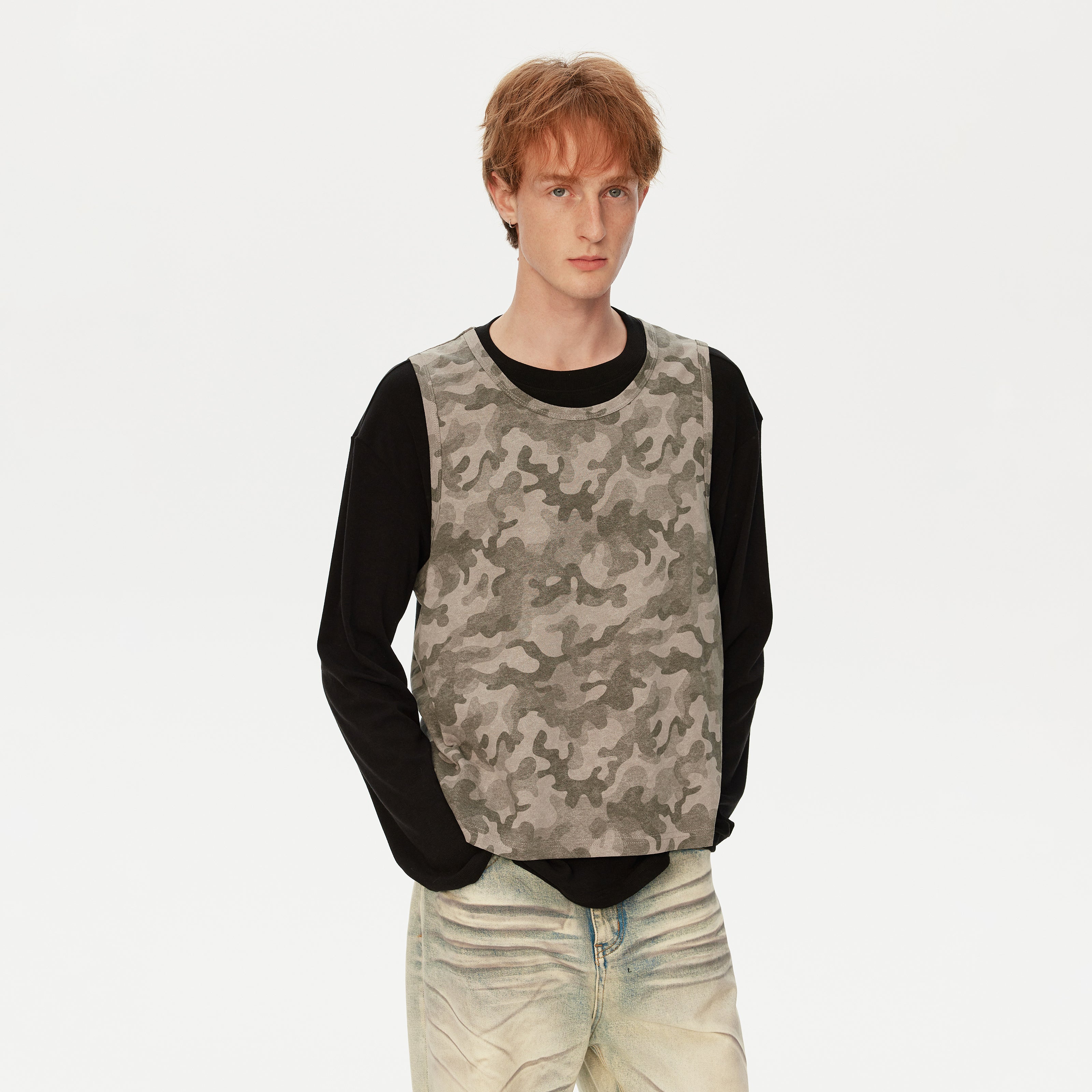 MADWITCH CAMO LONG SLEEVE TEE #26004