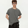 MADWITCH COLORBLOCK TEXTURED TEE #M1160