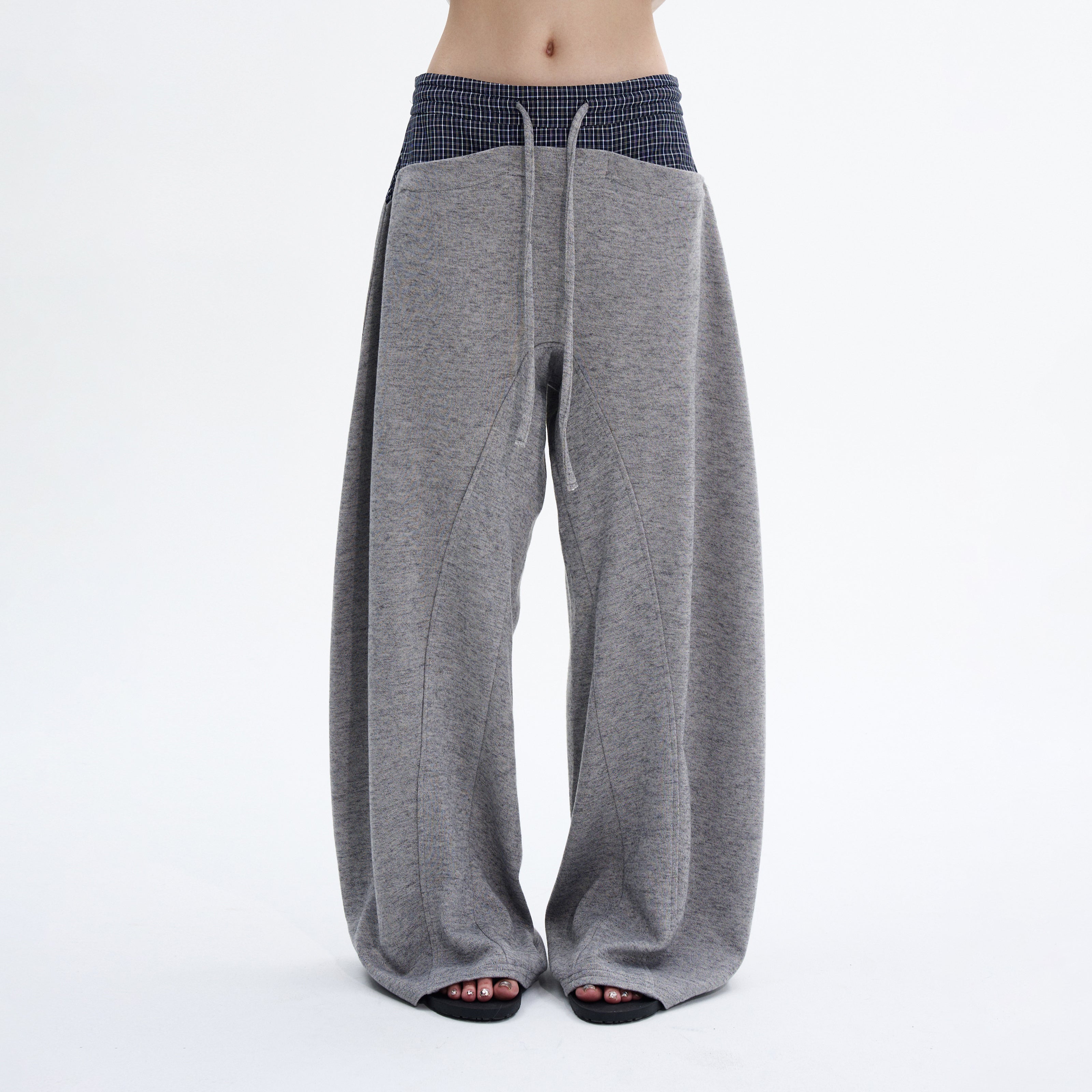 MADWITCH PATCH PLAID PANTS #C963