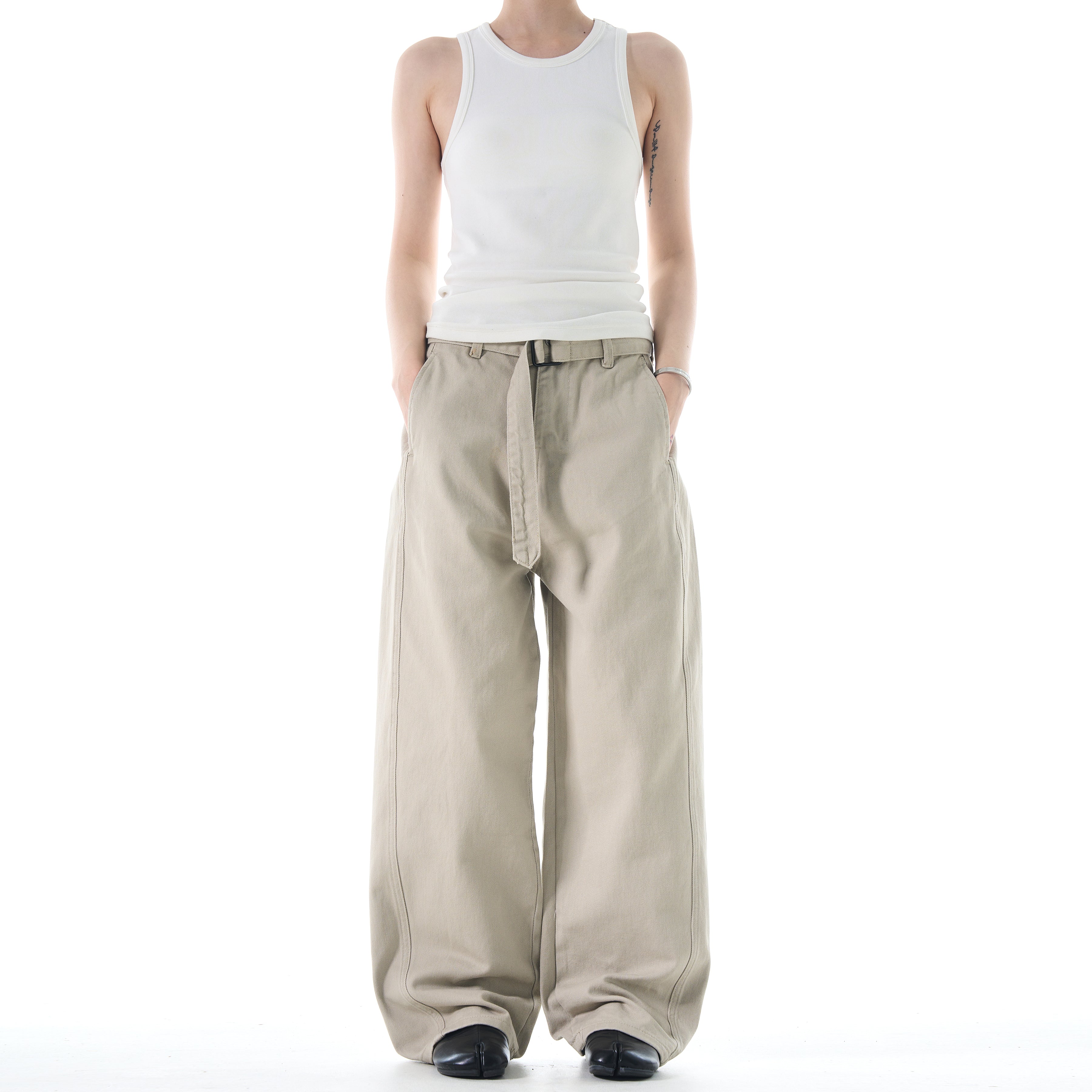 MADWITCH STRAIGHT LEG LONG WAISTBAND WORK PANTS #G6636