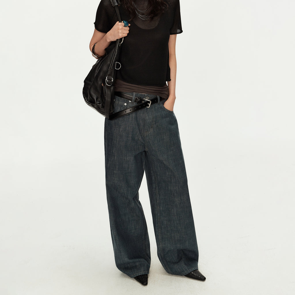 MADWITCH LAKE GREEN BAGGY JEANS #MC2608