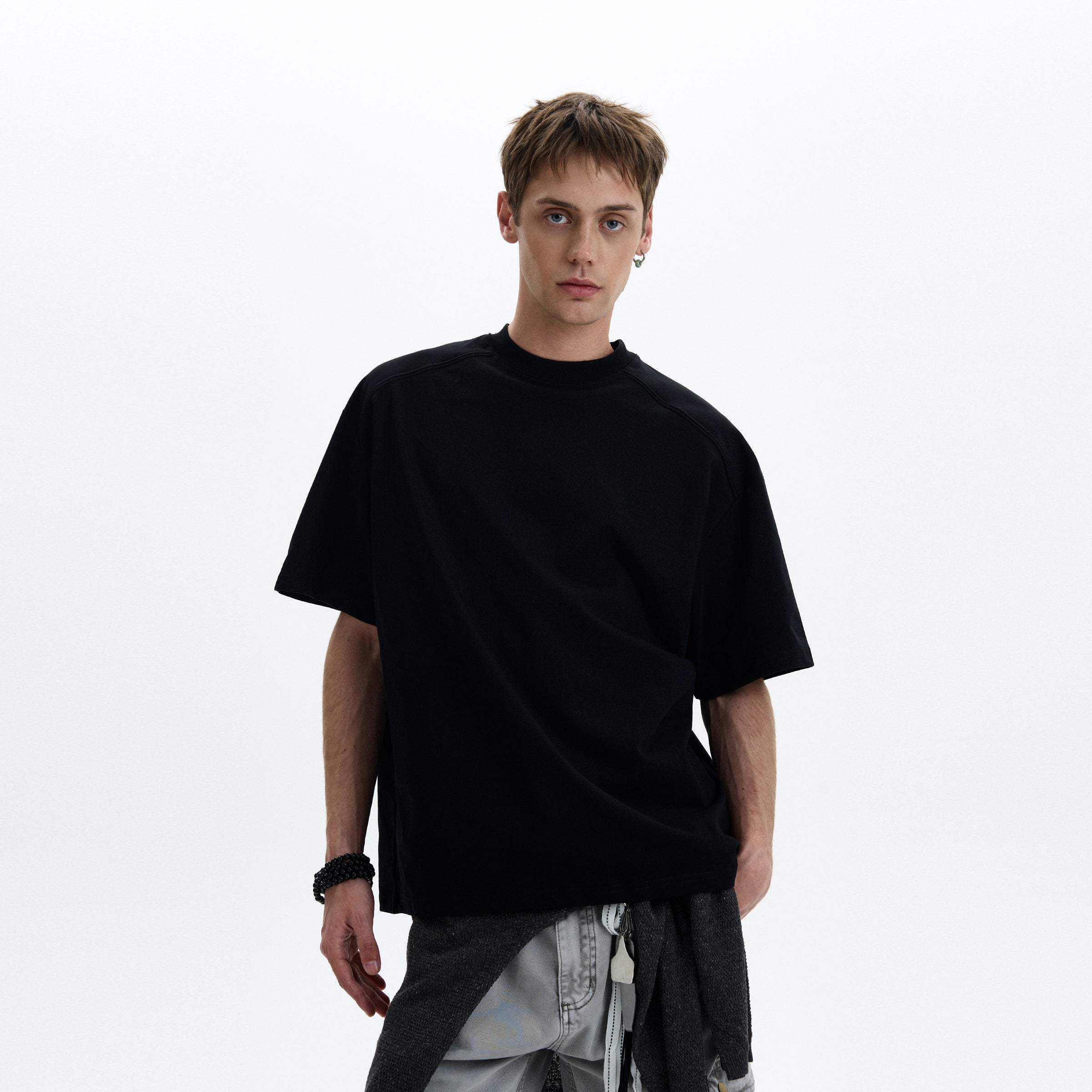 MADWITCH MINIMAL COLLAR TEE #241301