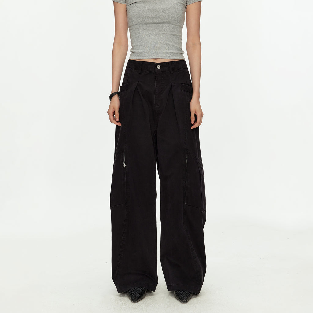 MADWITCH DECONSTRUCTED PLEATED PANTS #CK6983