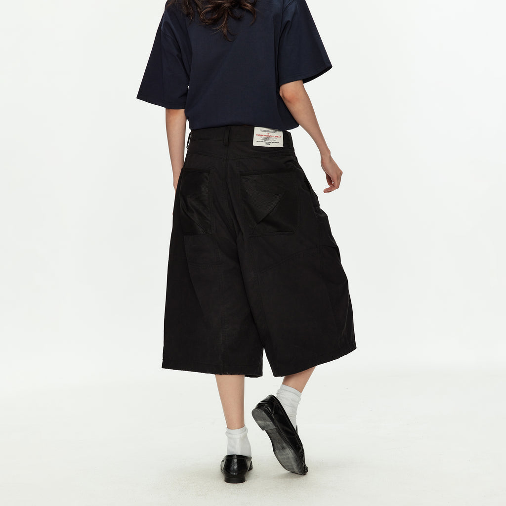 MADWITCH MESH CARGO CROP PANTS #CK276D