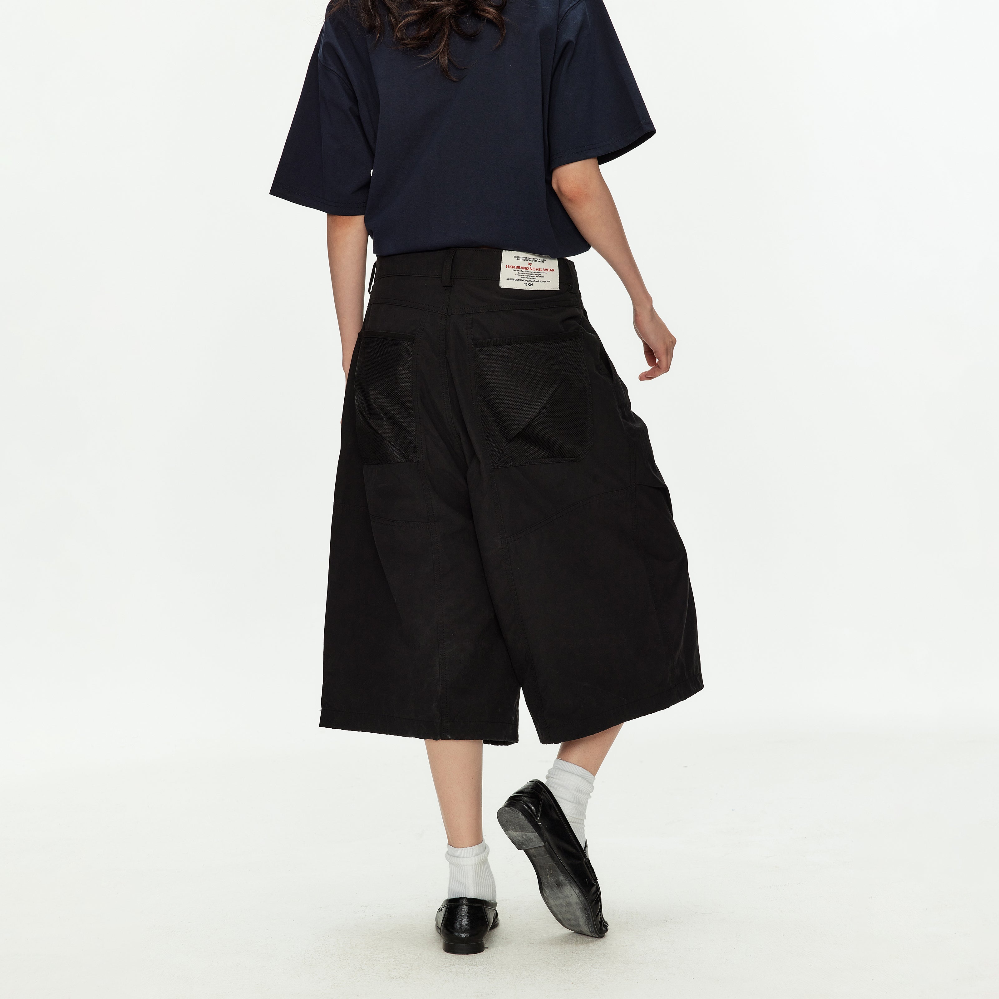 MADWITCH MESH CARGO CROP PANTS #CK276D