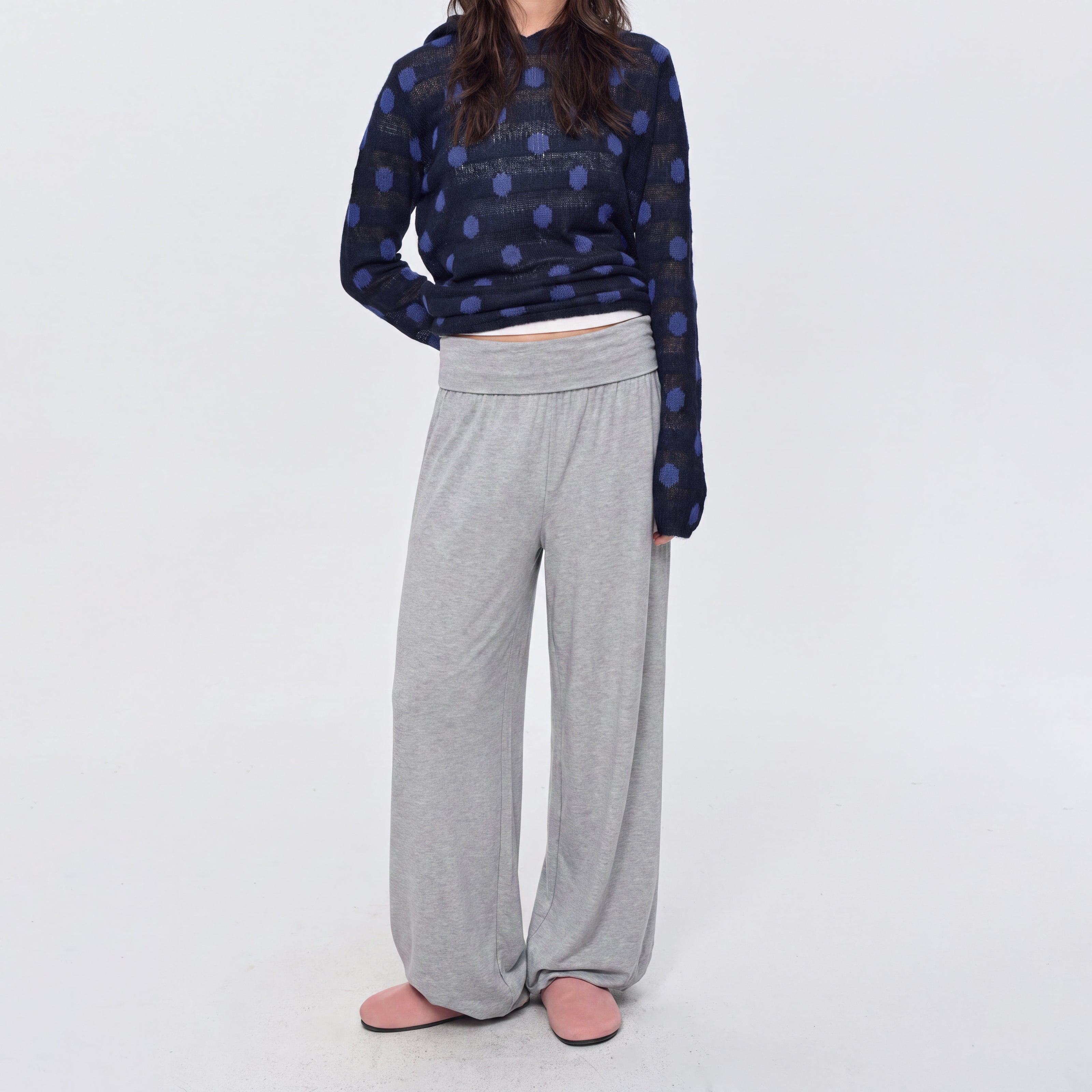 MADWITCH FOLD-OVER HAREM PANTS #C2026353