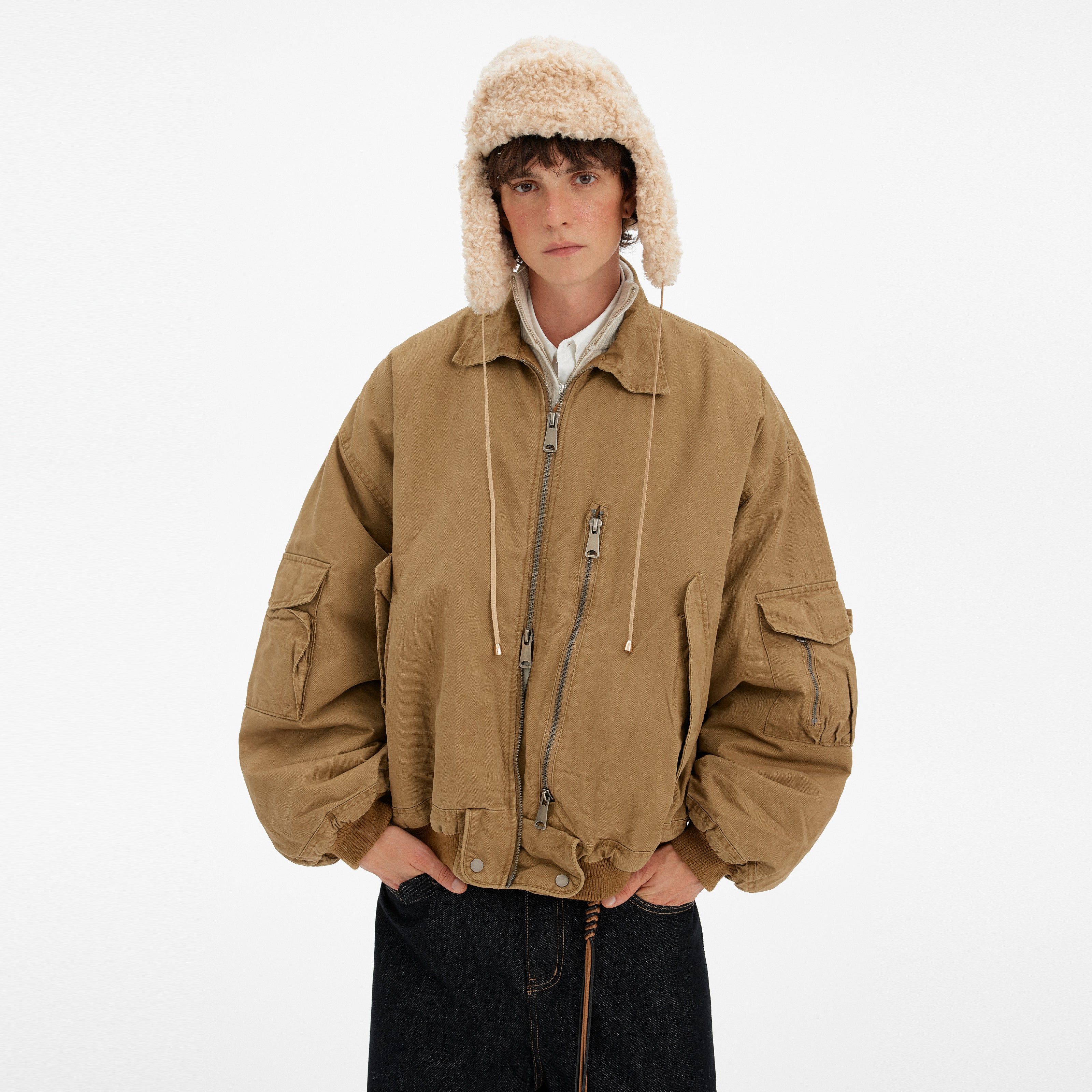 MADWITCH VINTAGE MULTI-POCKET WORK JACKET #DY9968