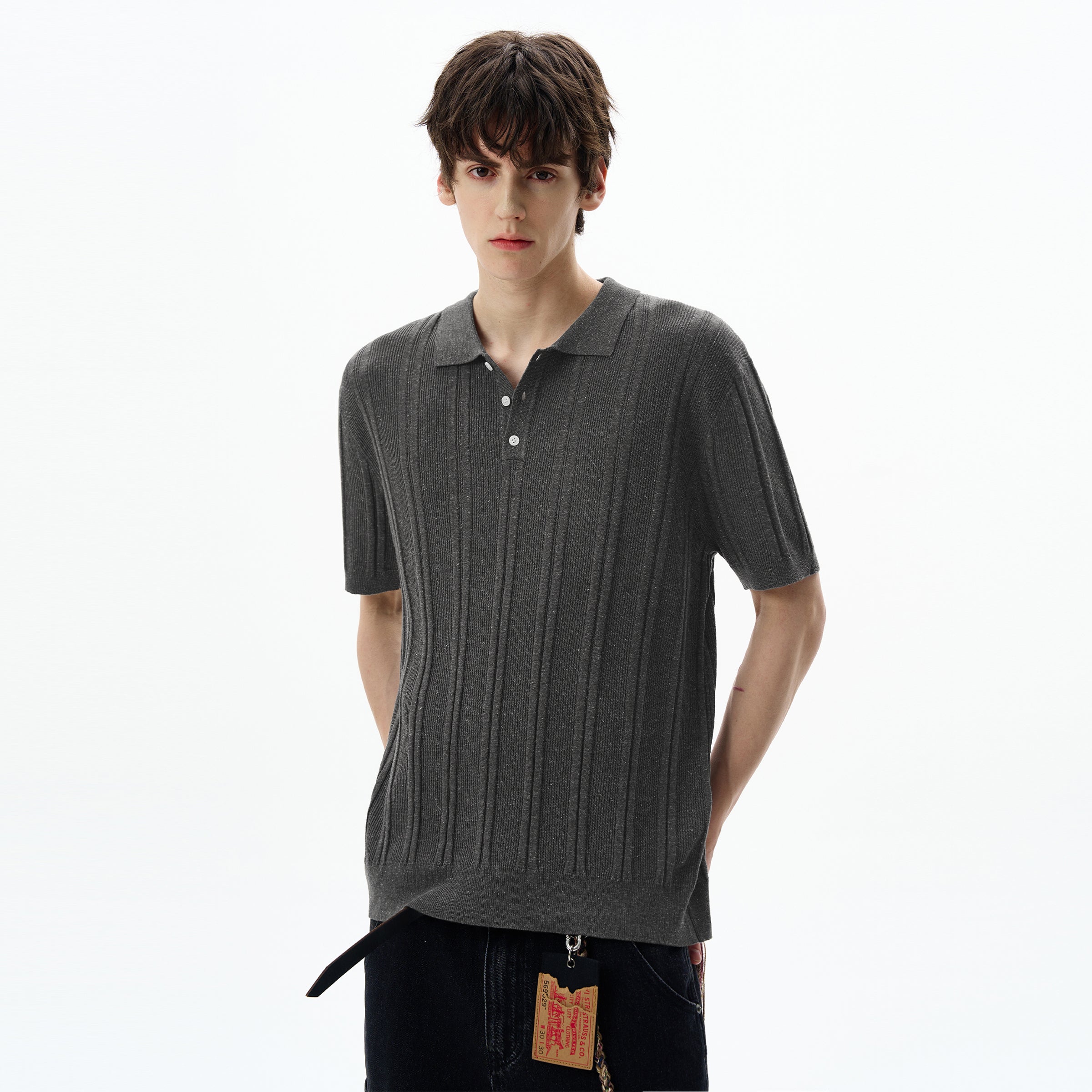 MADWITCH OLD MONEY KNIT TEE #LX0101