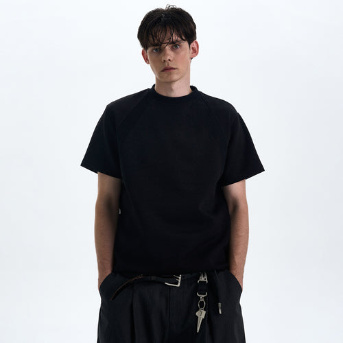 MADWITCH BOXY STRAIGHT SHOULDER T-SHIRT #XY24002