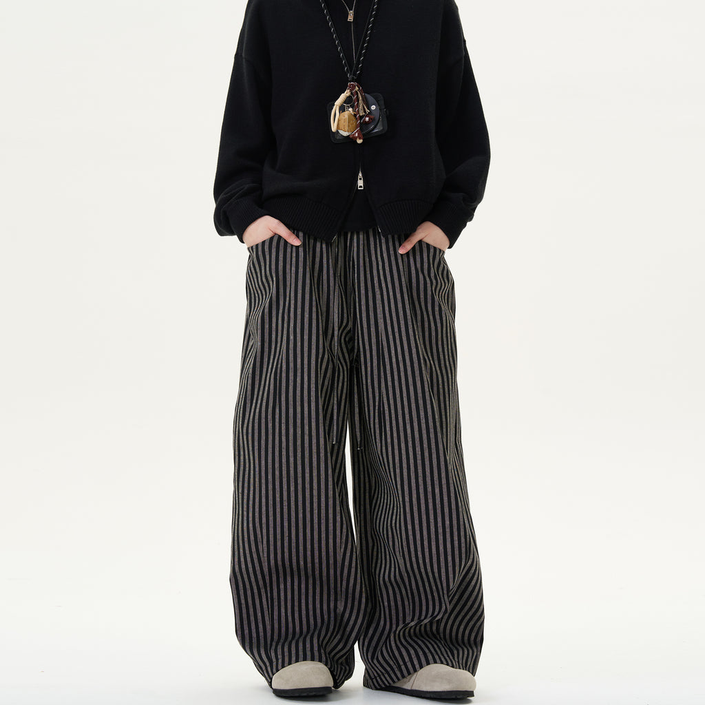 MADWITCH STRIPED DRAPEY CASUAL PANTS #DCC817