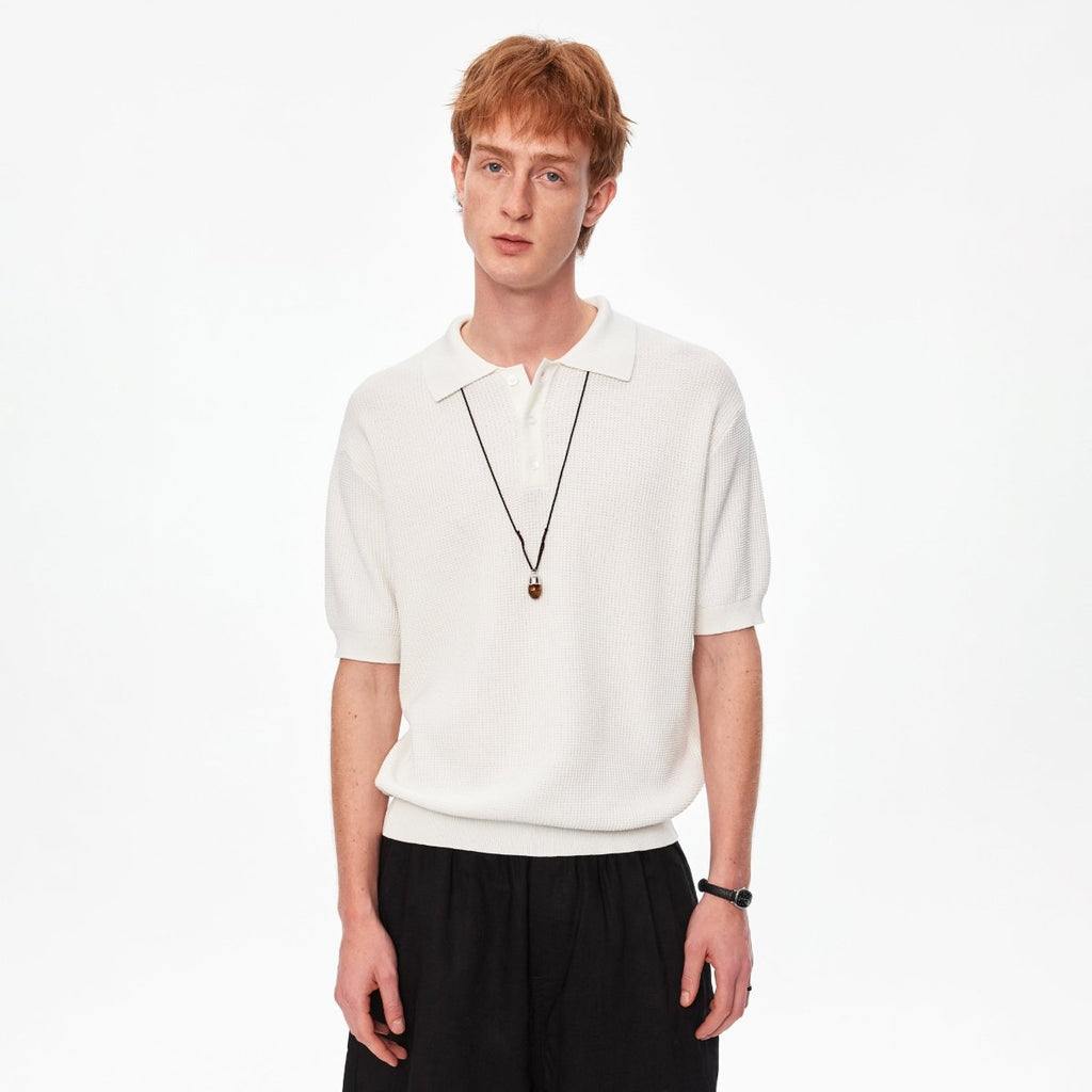 MADWITCH VINTAGE WAFFLE KNIT TEE MY610 - MadWitch Store