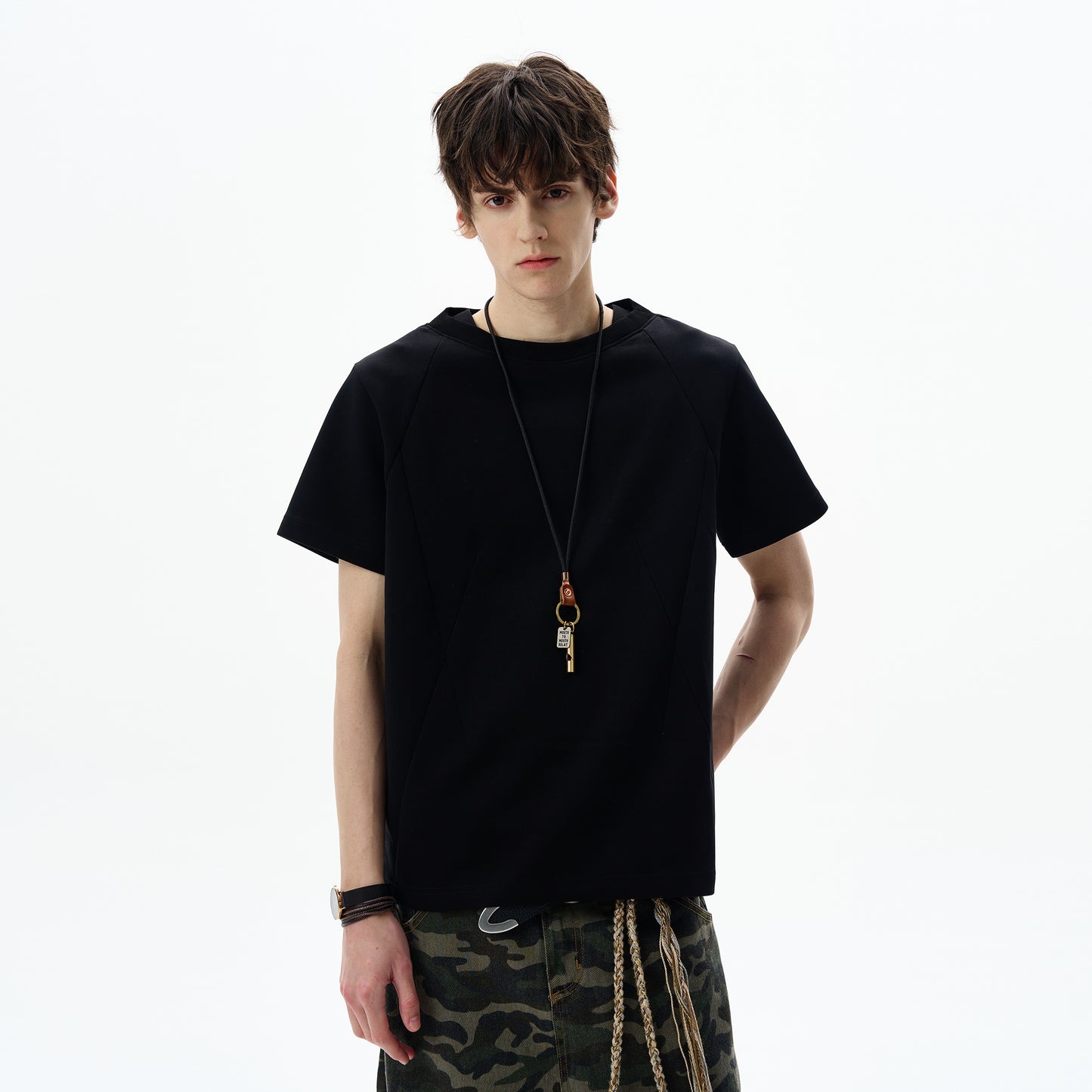 MADWITCH PATCHWORK CASUAL TEE #251410
