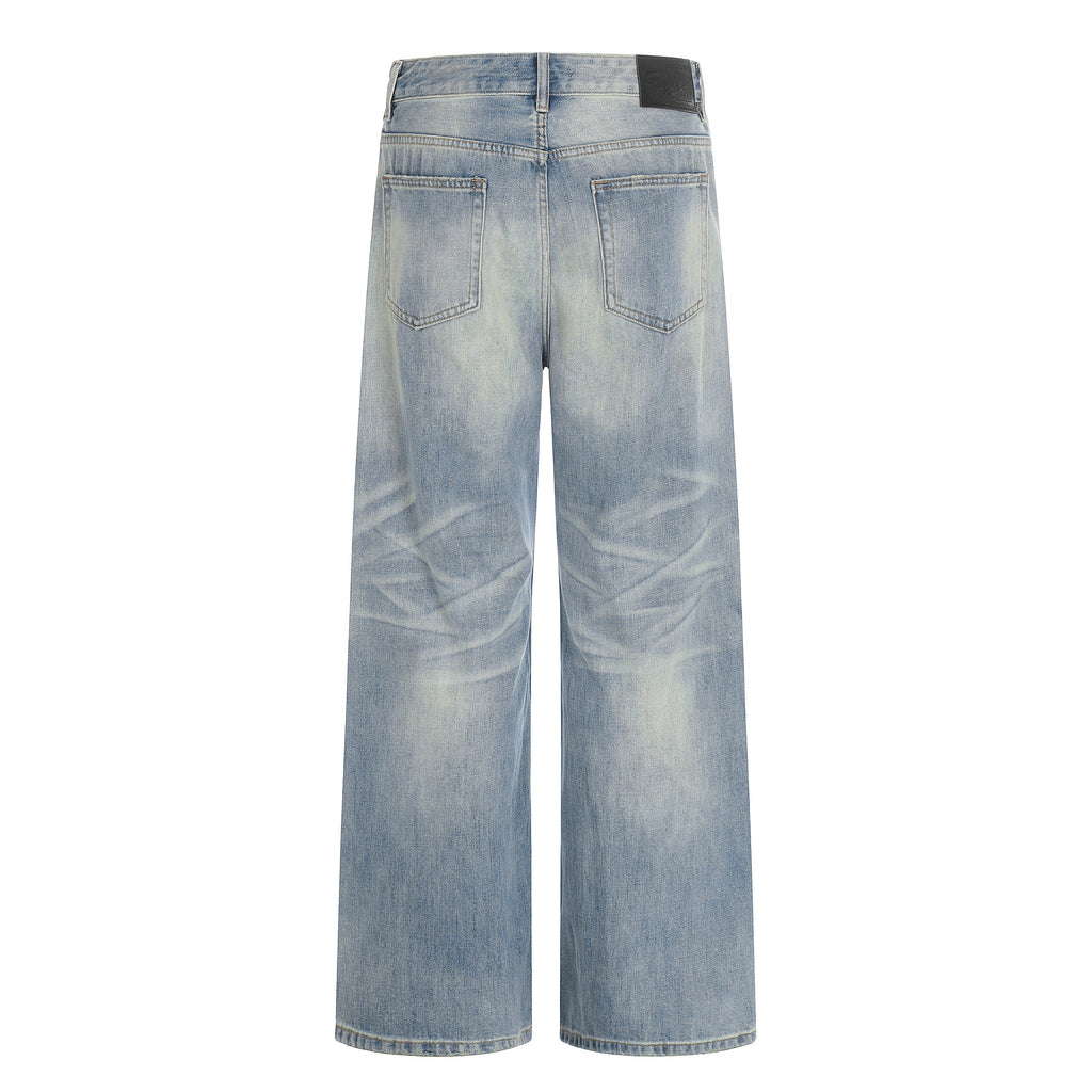 MADWIT WASHED STRAIGHT LEG JEANS #GP5573