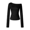 MADWITCH ONE-SHOULDER LYOCELL LONG-SLEEVE TOP #2026111