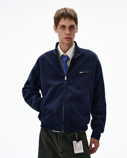 MADWITCH UNISEX MINIMALIST STAND COLLAR JACKET #AB1080