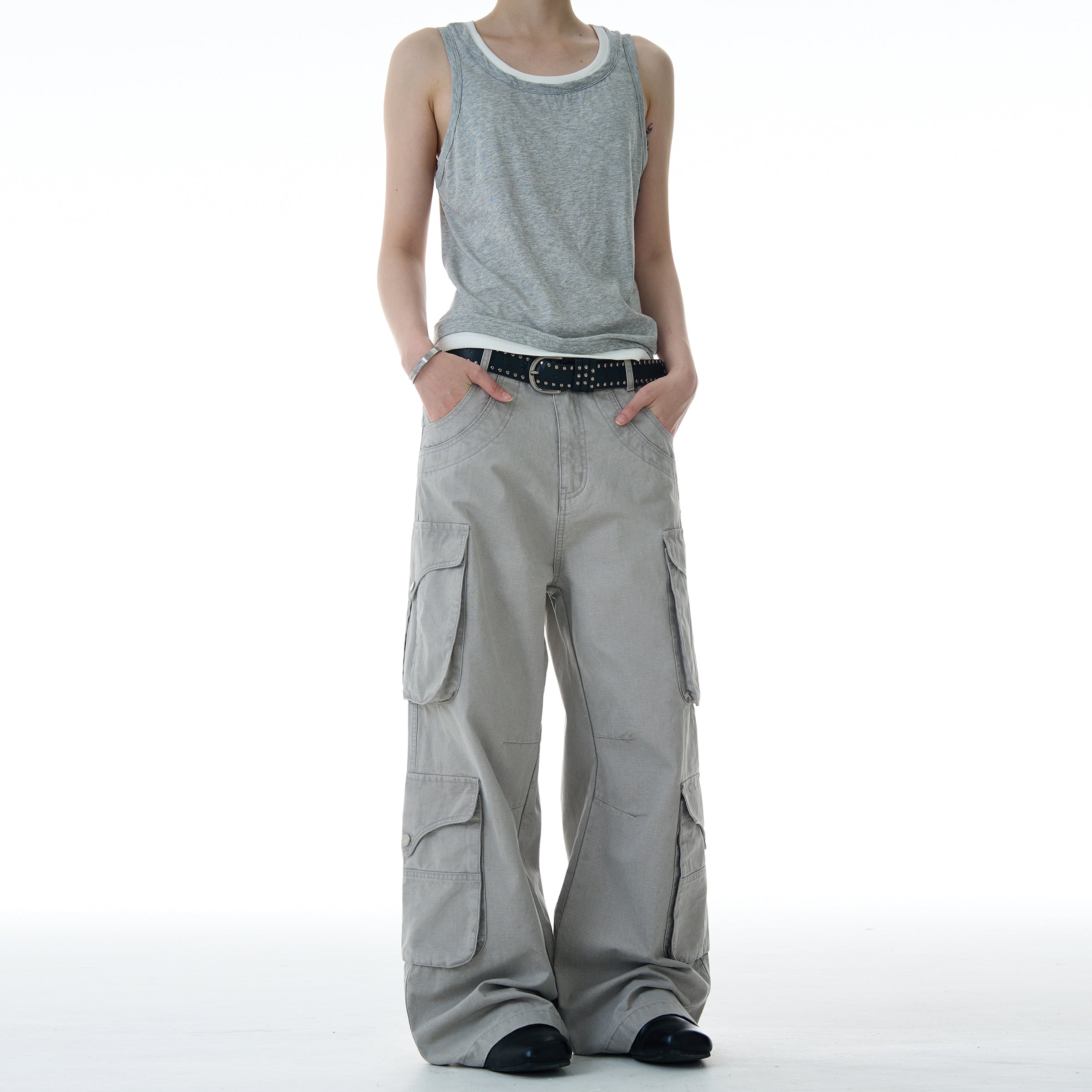MADWITCH MULTI POCKET CASUAL WORK PANTS #A606