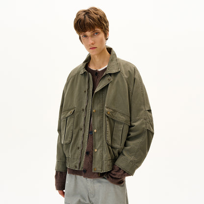 MADWITCH DISTRESSED UTILITY JACKET #28112