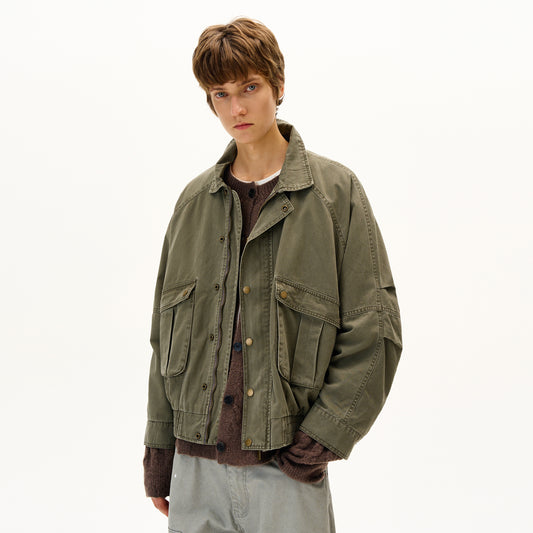 MADWITCH DISTRESSED UTILITY JACKET #28112