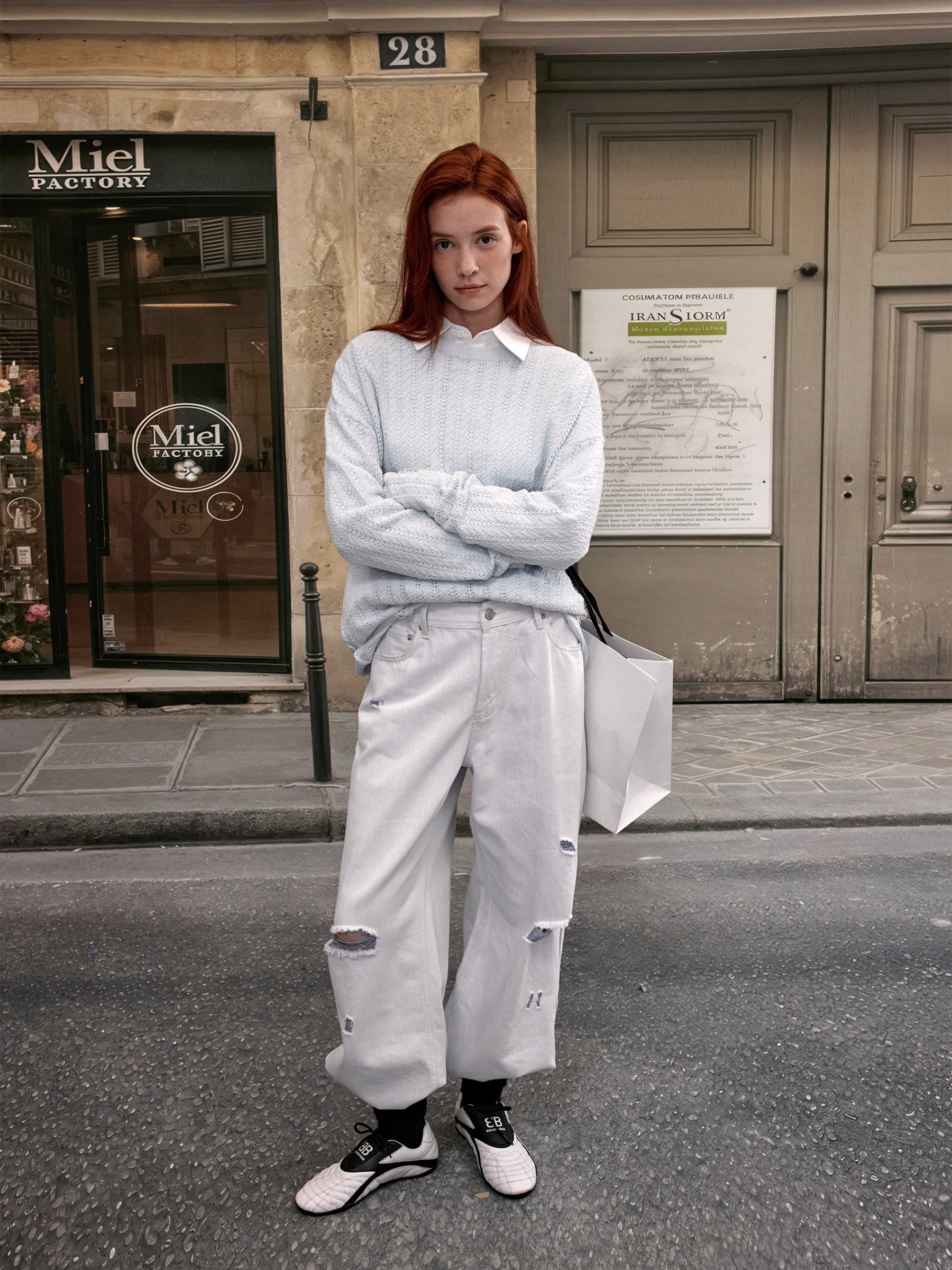 MADWITCH LACE KNIT SWEATER #JY82533