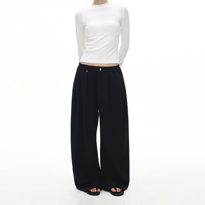 MADWITCH GREY WIDE LEG SWEATPANTS #C959