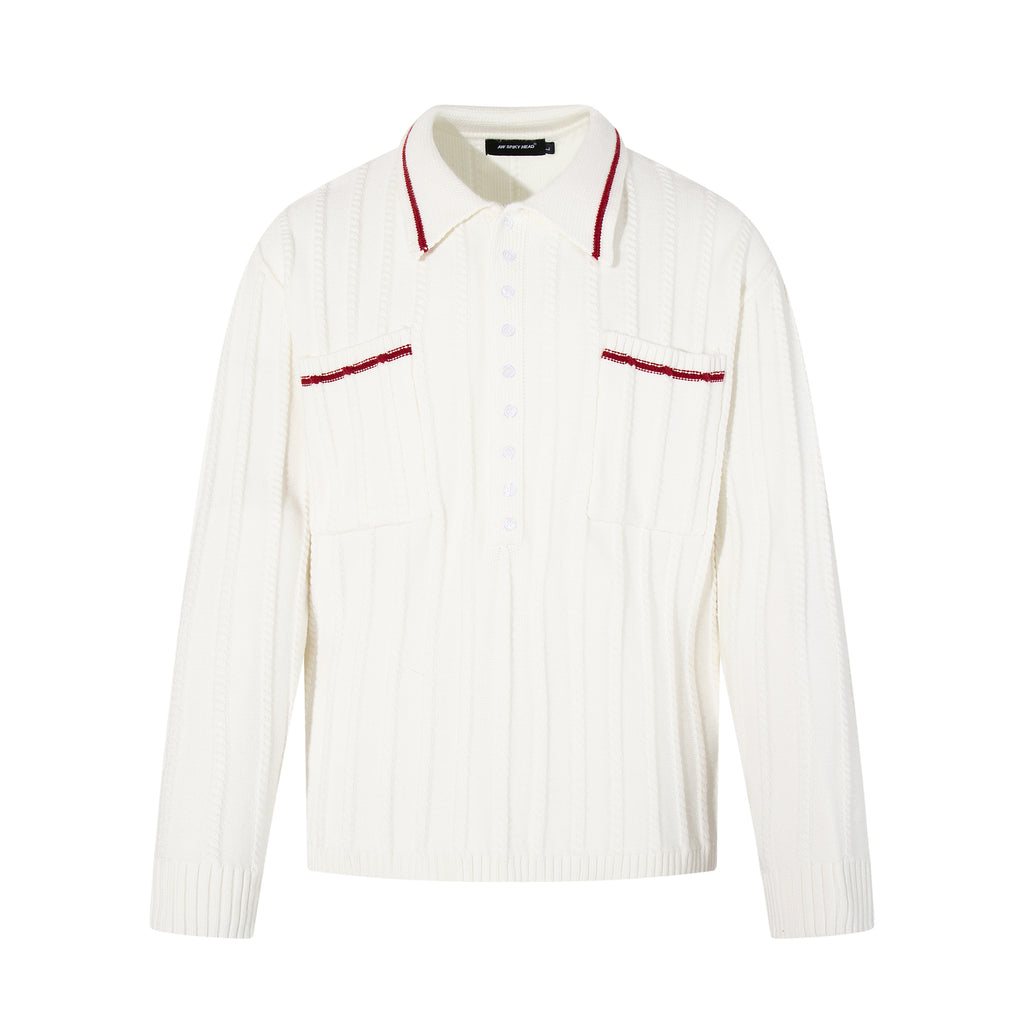 MADWITCH TWIST COLLAR SWEATER #AW25301
