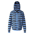 MADWITCH STRIPED EMBROIDERED ZIP HOODED CARDIGAN #L2026746