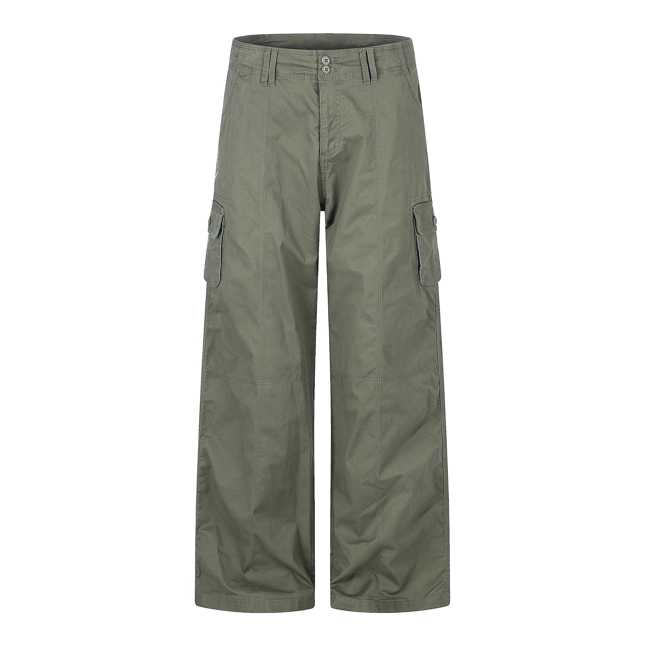 MADWITCH MULTIPOCKET CARGO WIDE-LEG PANTS #CN61010