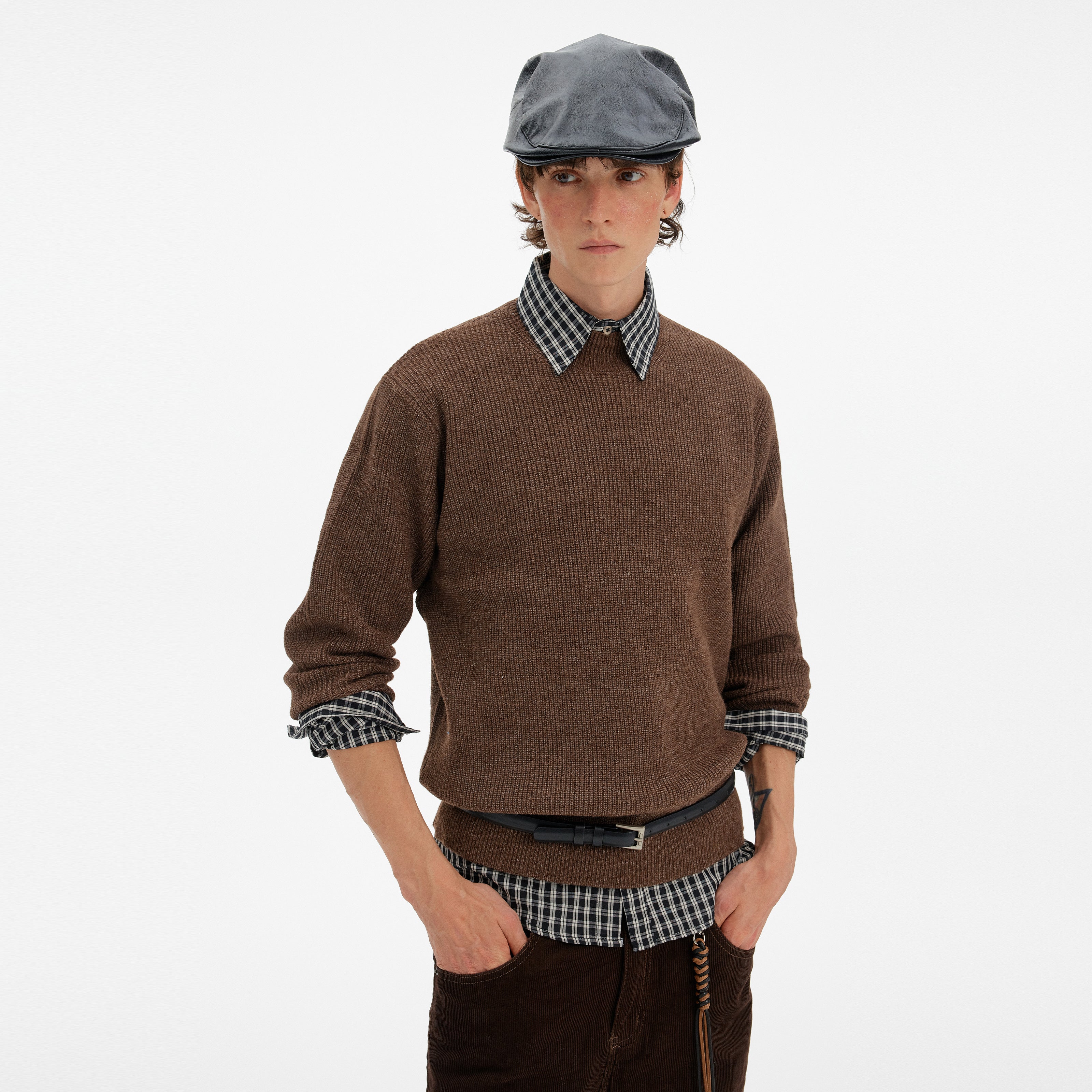 MADWITCH MINIMAL PULLOVER KNIT SWEATER #80390