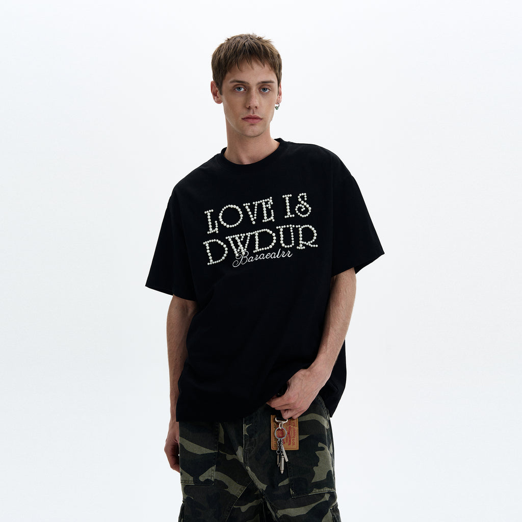 MADWITCH PEARL STUDDED TEE #5865