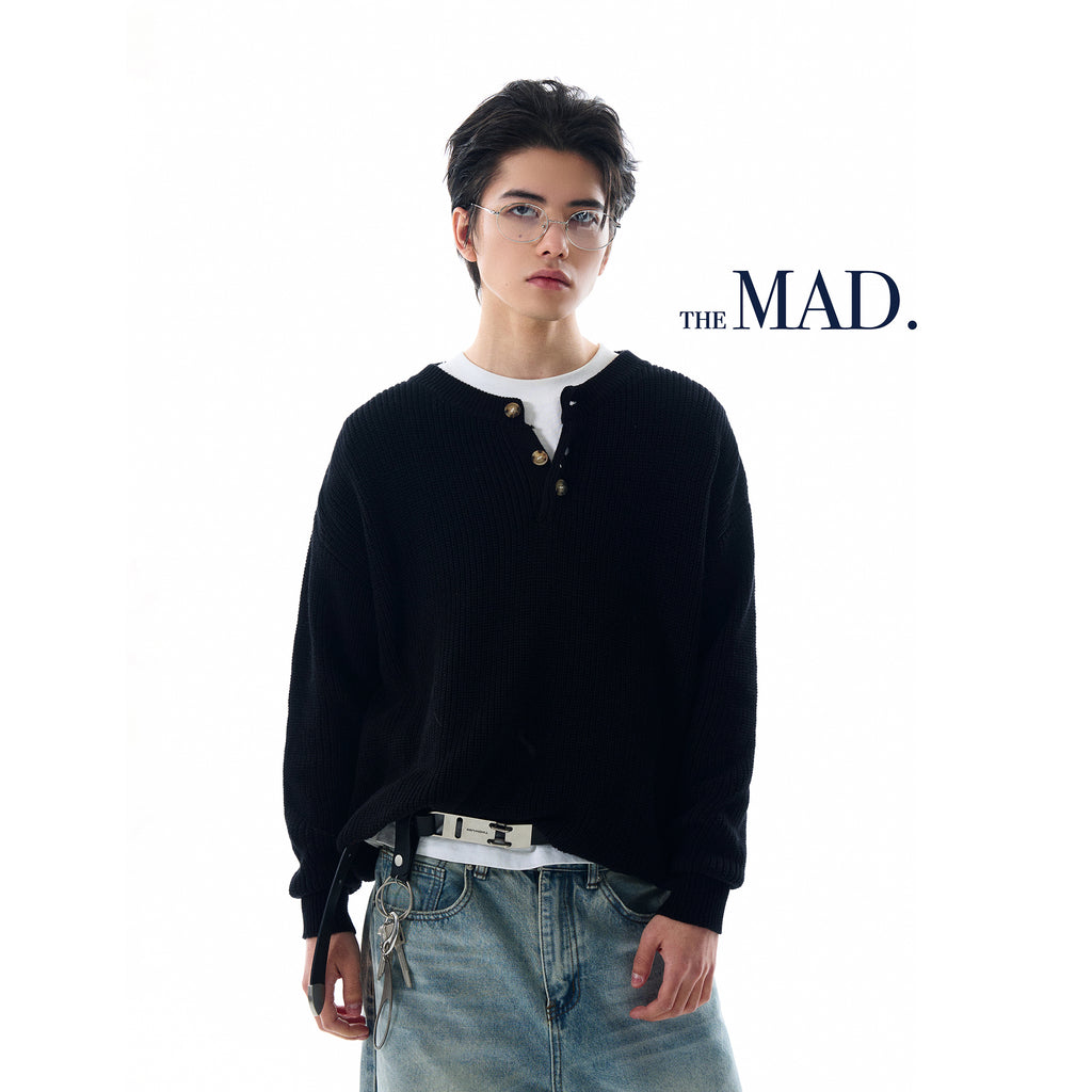 MADWITCH LOOSE KNITTED SWEATER #MFY213