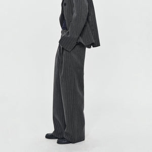 MADWITCH PINSTRIPE WIDE-LEG TROUSERS #AW26124