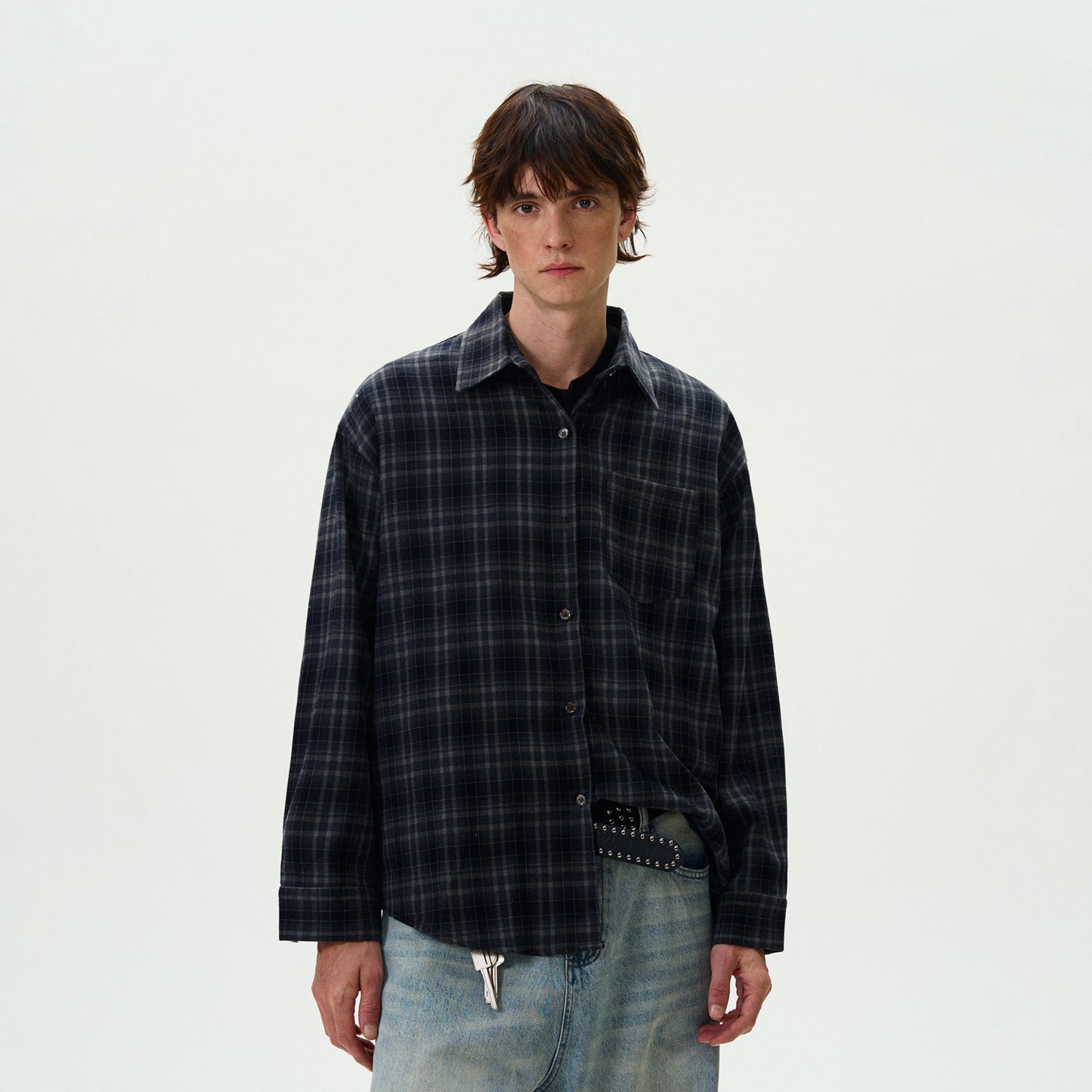 MADWITCH CASUAL PLAID SHIRT #8923