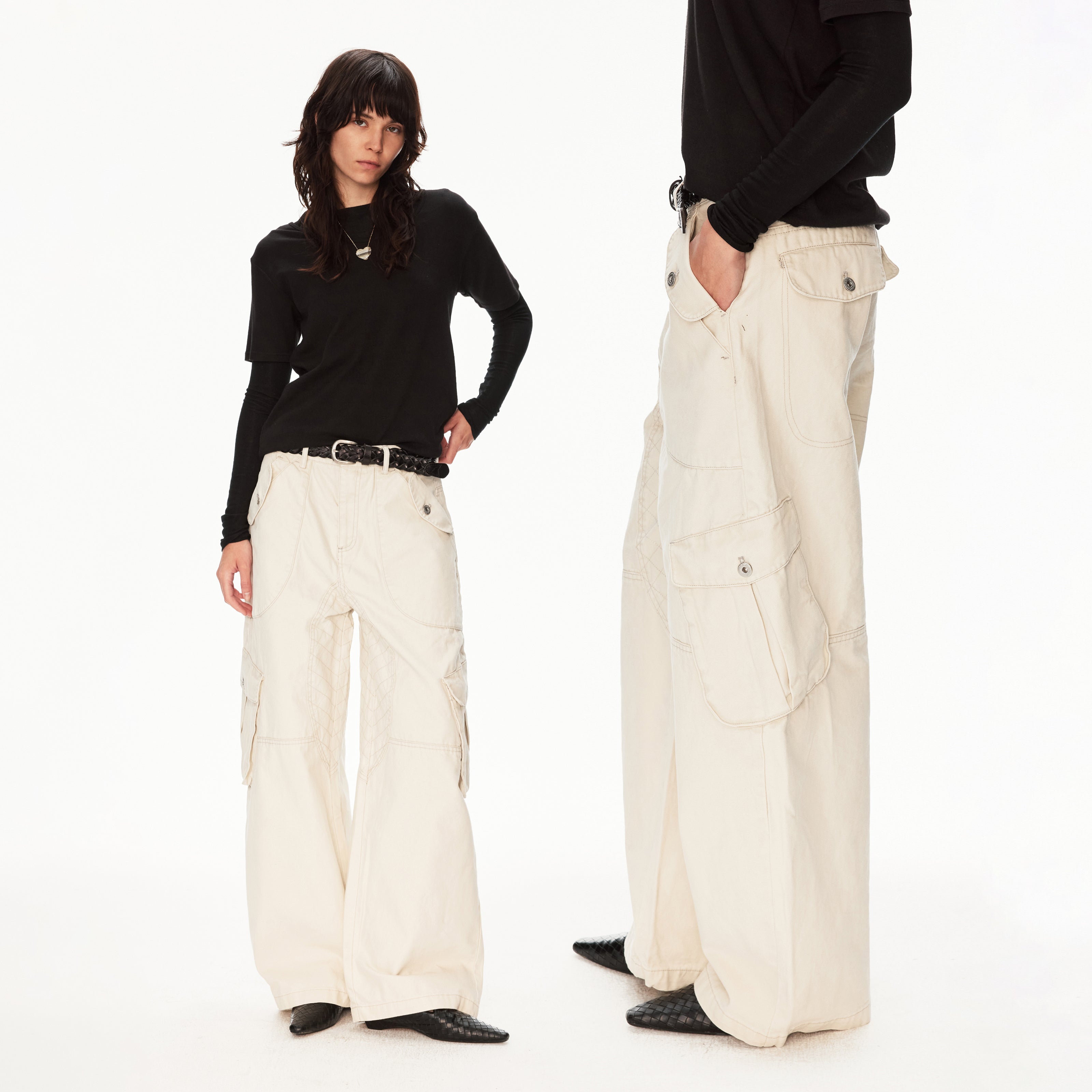 MADWIT DECONSTRUCTED UTILITY PANTS #CK6955