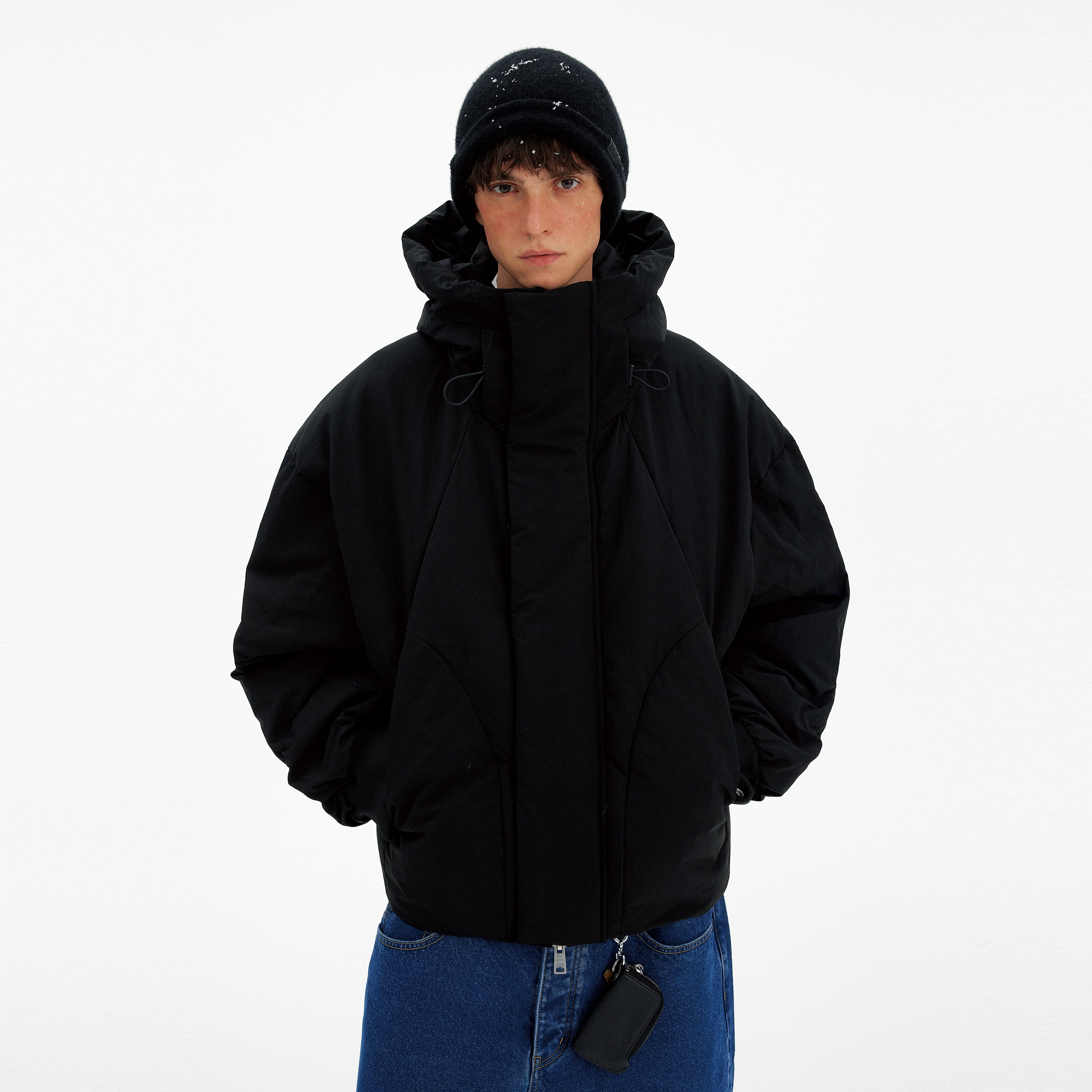 MADWITCH DECONSTRUCTED HOODED DOWN JACKET #N1715