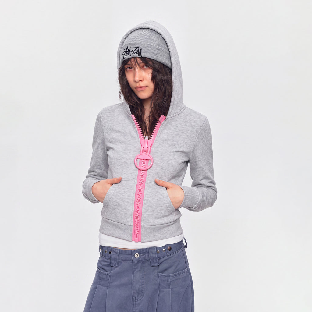 MADWITCH CROPPED CHUNKY-ZIP HOODIE #L2026590