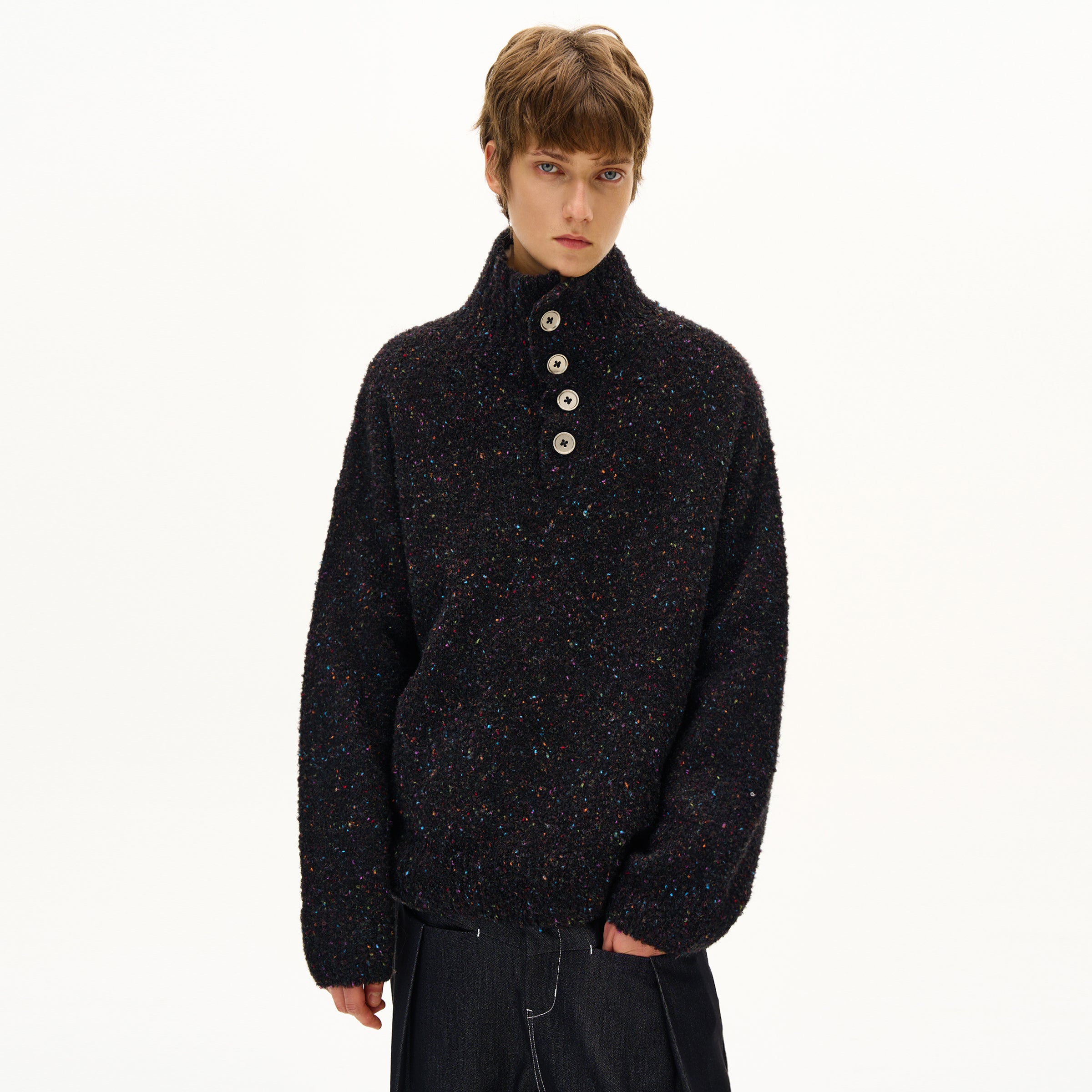 MADWITCH THERMAL KNIT SWEATER #DF8453
