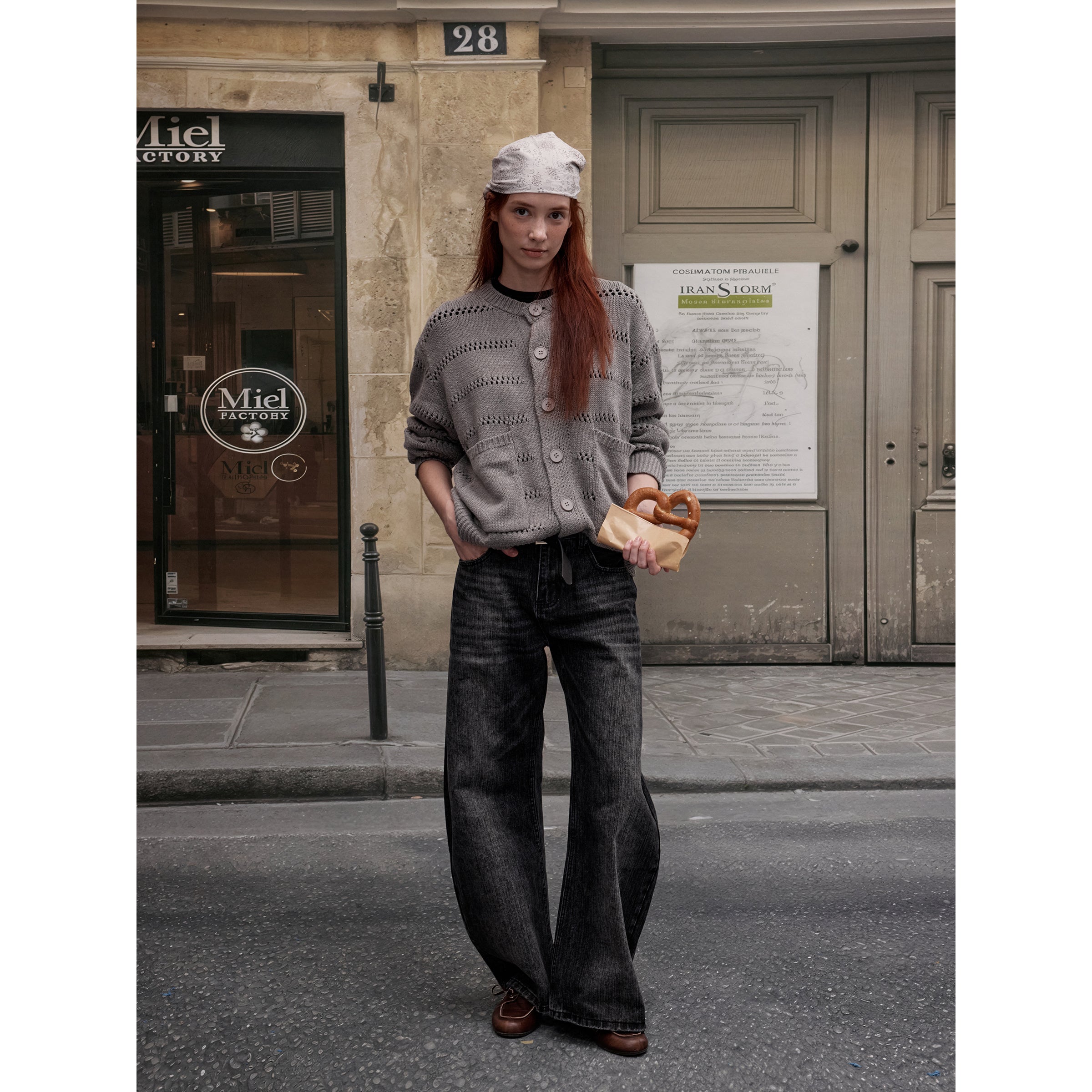 MADWITCH CASUAL OPENWORK CARDIGAN #C109