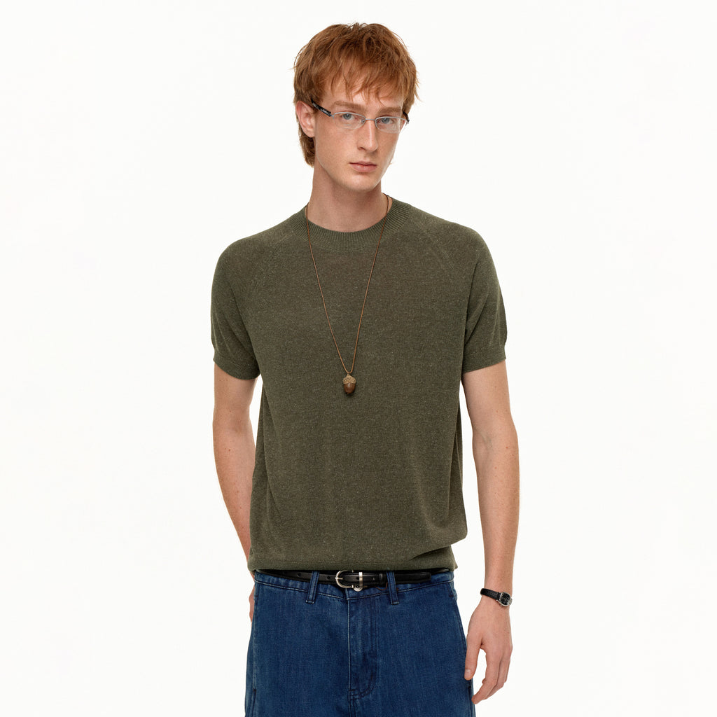 MADWITCH HERITAGE LINEN KNIT TEE #86119