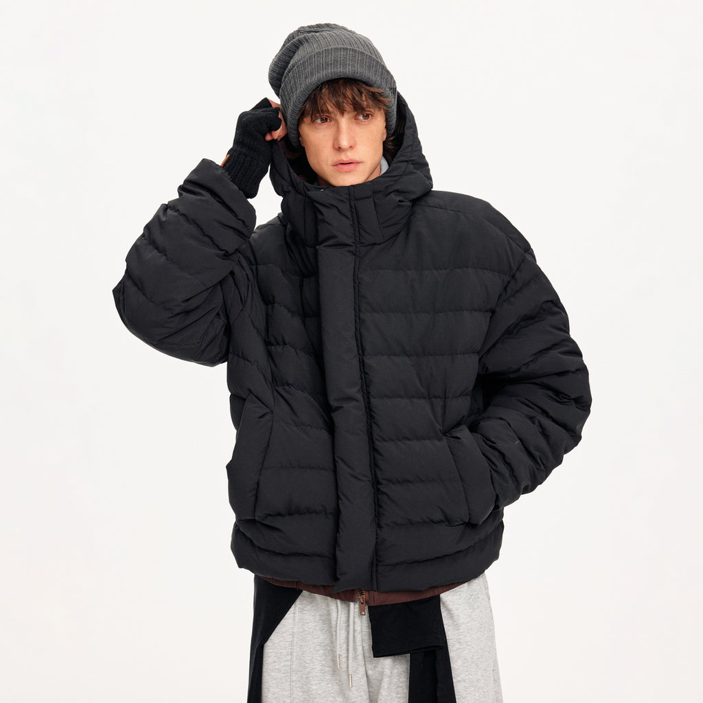 MADWITCH QUILTED HOODED DOWN JACKET #880651