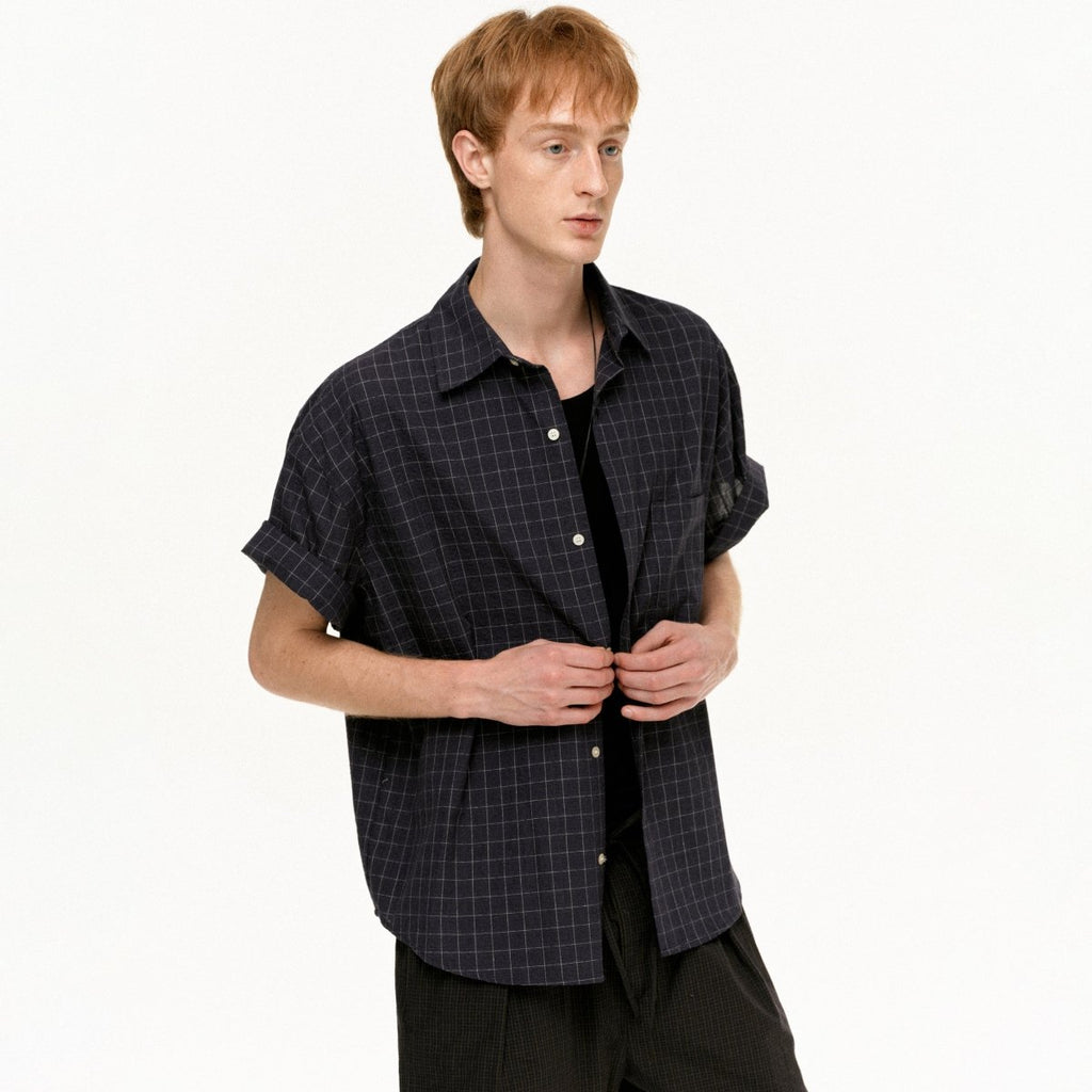 MADWITCH VINTAGE PLAID RELAXED SHIRT 26007 - MadWitch Store