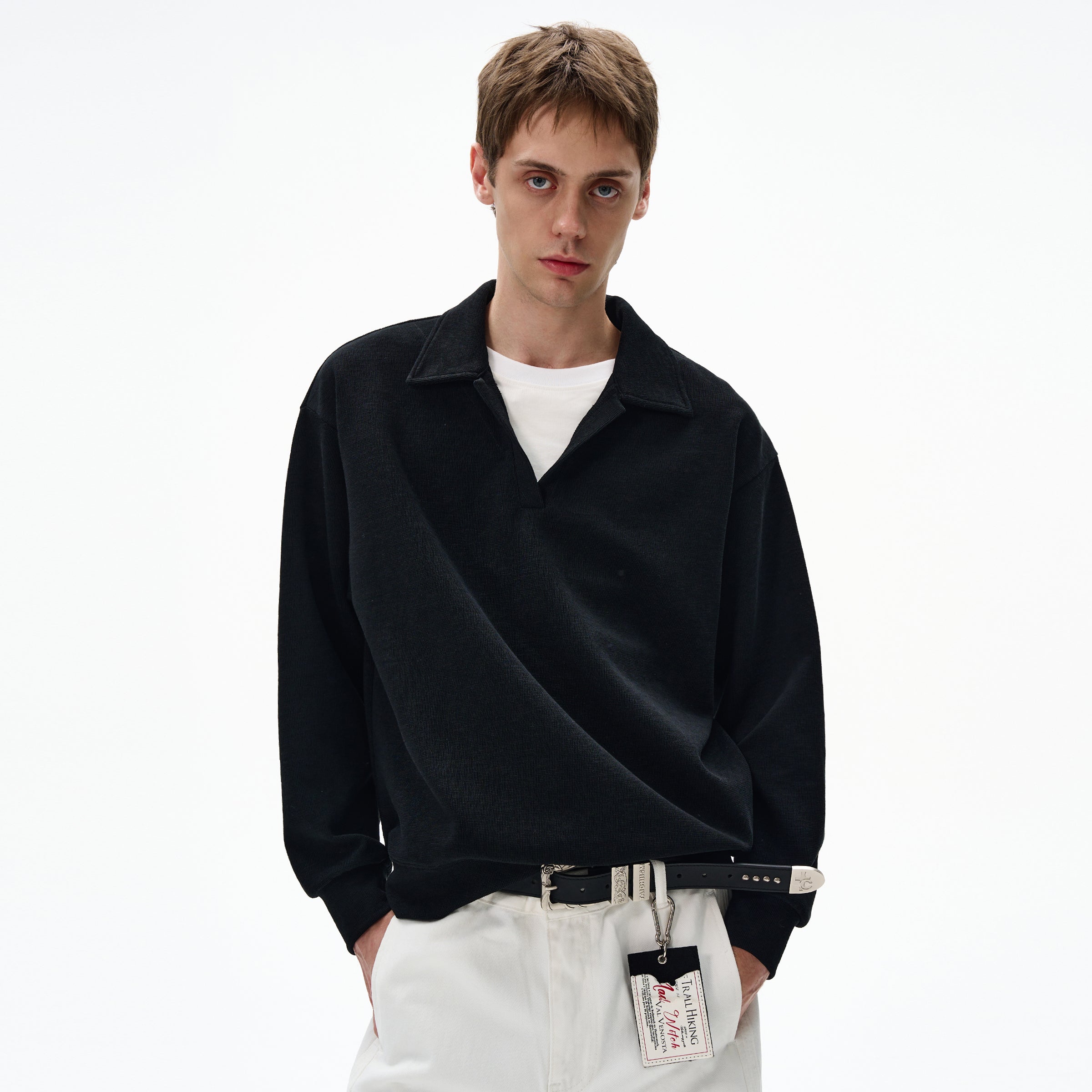 MADWITCH UNISEX V-NECK PULLOVER SWEATSHIRT #C335Q25