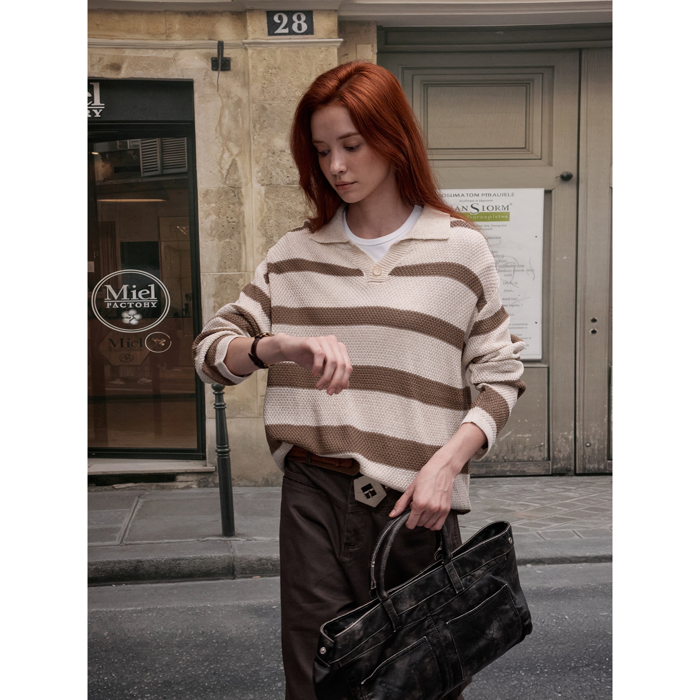 MADWITCH CONTRAST STRIPE LONG SLEEVE #68888