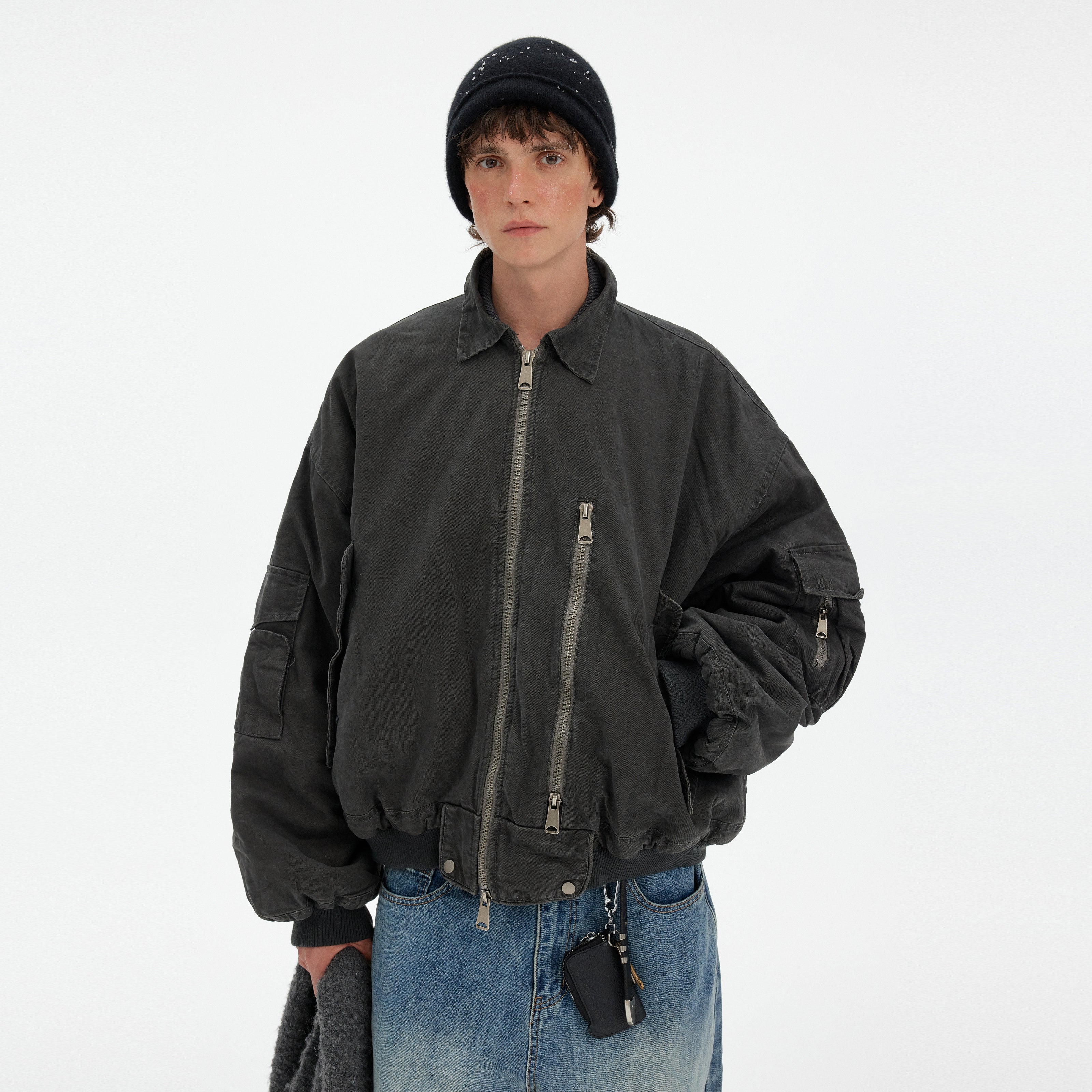 MADWITCH VINTAGE MULTI-POCKET WORK JACKET #DY9968