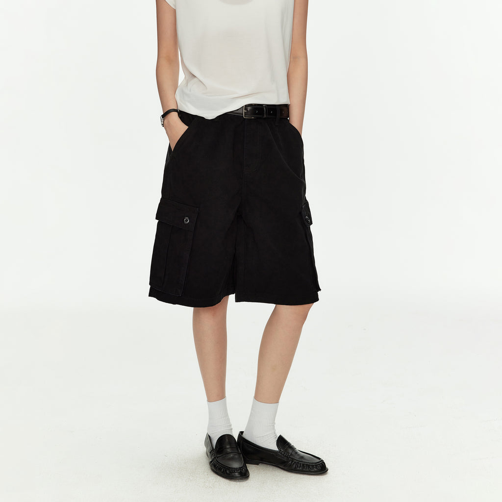 MADWITCH VINTAGE MULTI-POCKET CARGO SHORTS #CK3631D