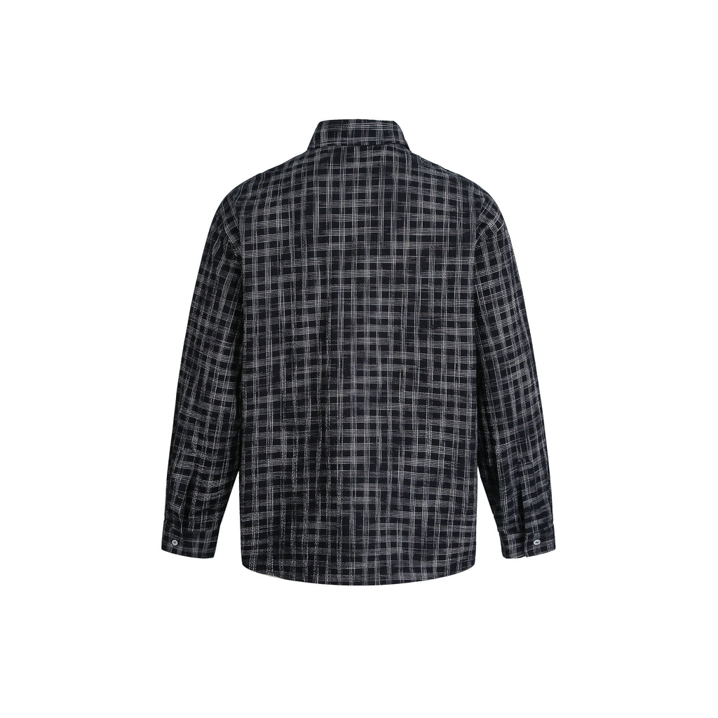 MADWITCH BLACK PLAID SHIRT #CS127