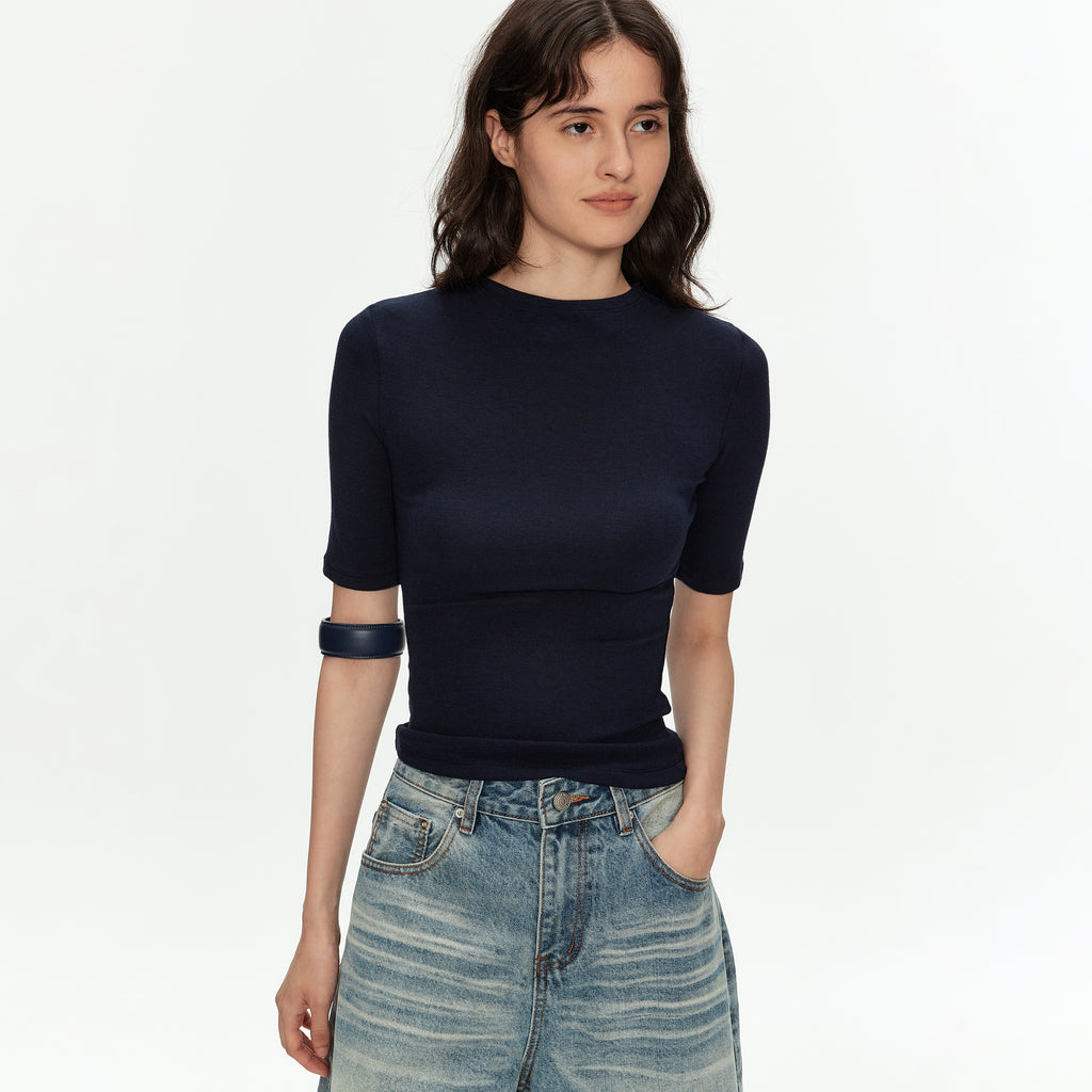 MADWITCH FITTED RIBBED TEE #69775