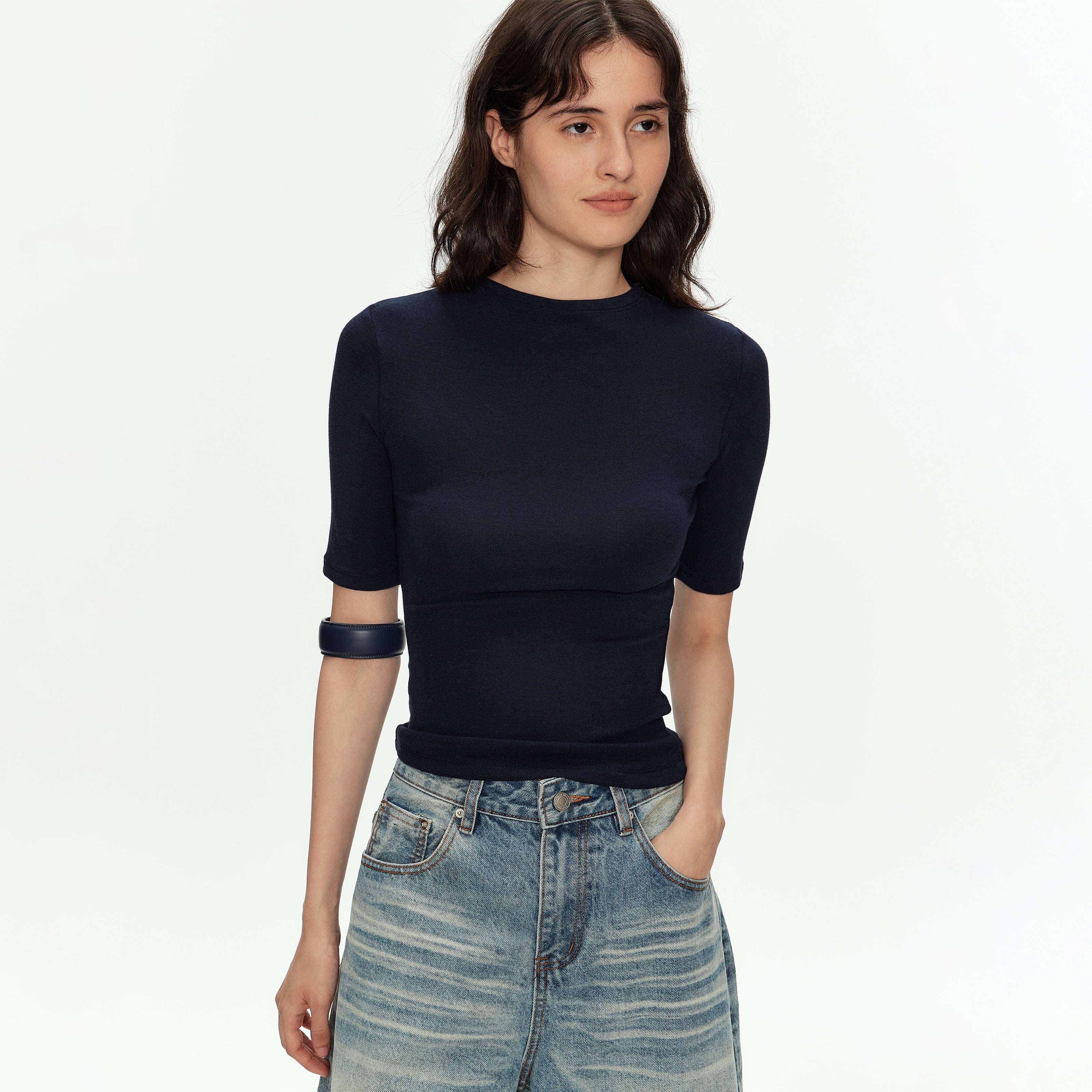 MADWITCH FITTED RIBBED TEE #69775