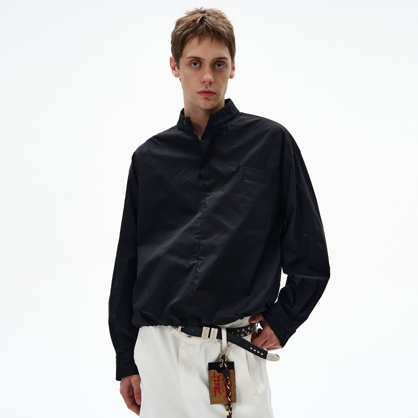 MADWITCH UNISEX HALF-ZIP PULLOVER SHIRT #C248Q25